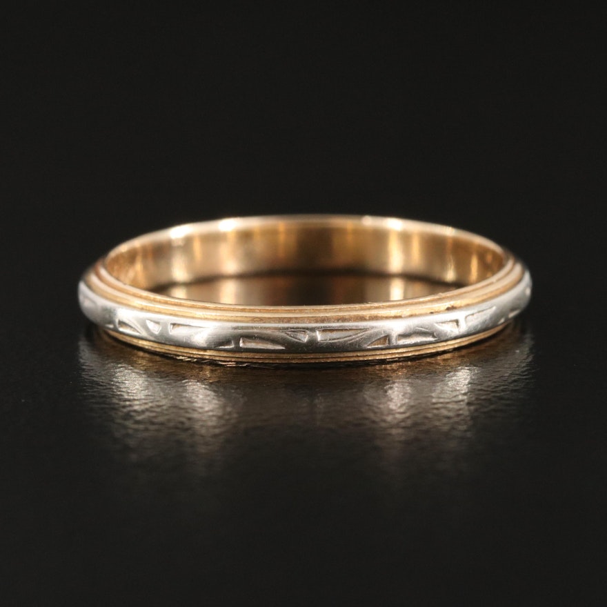 Lohengrin 14K Two-Tone Band