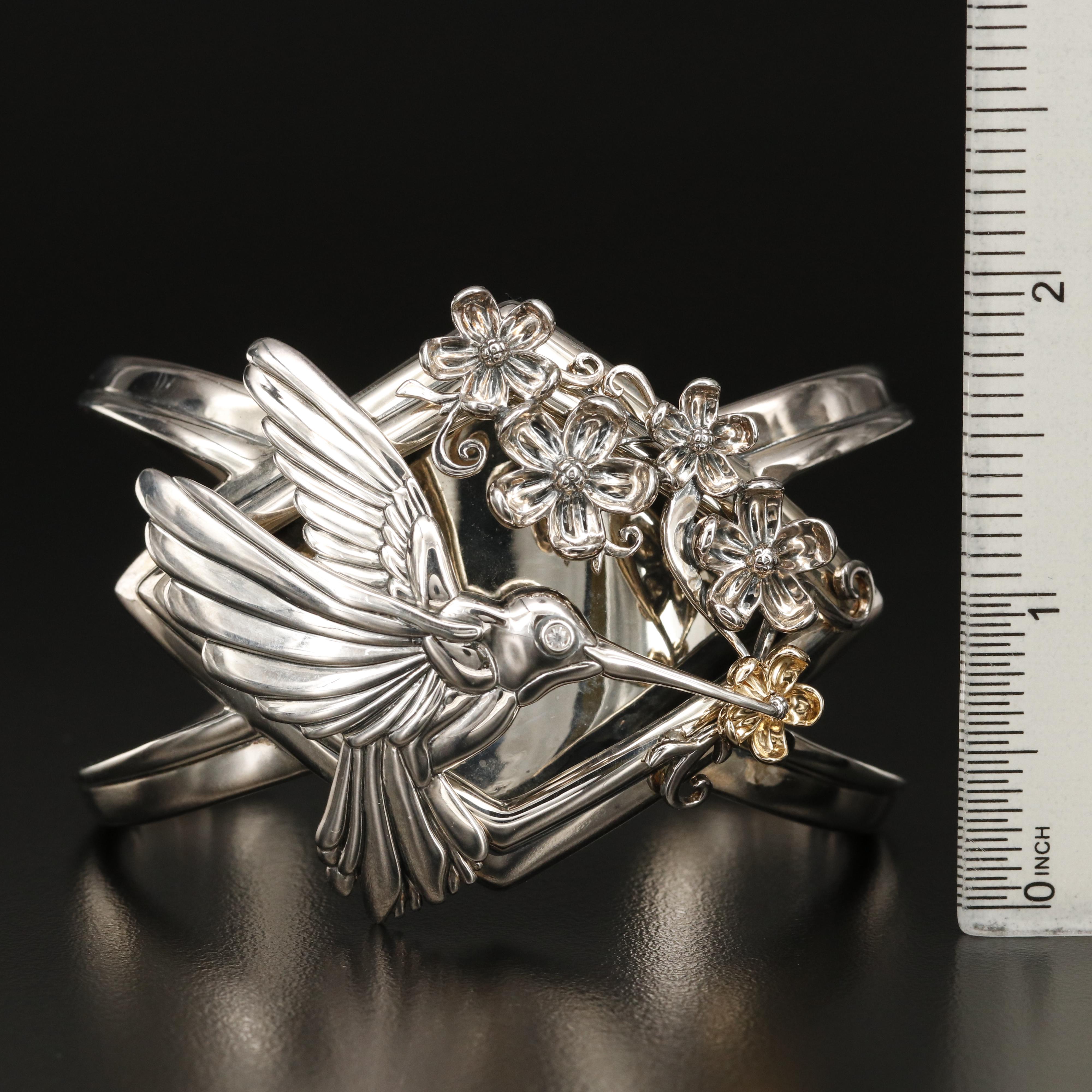 Barry Kieselstein-Cord Hummingbird Cuff with 14K Accent