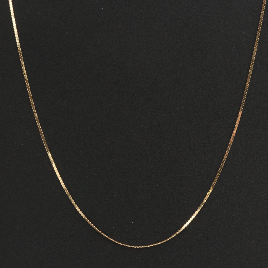 Italian 14K Serpentine Chain