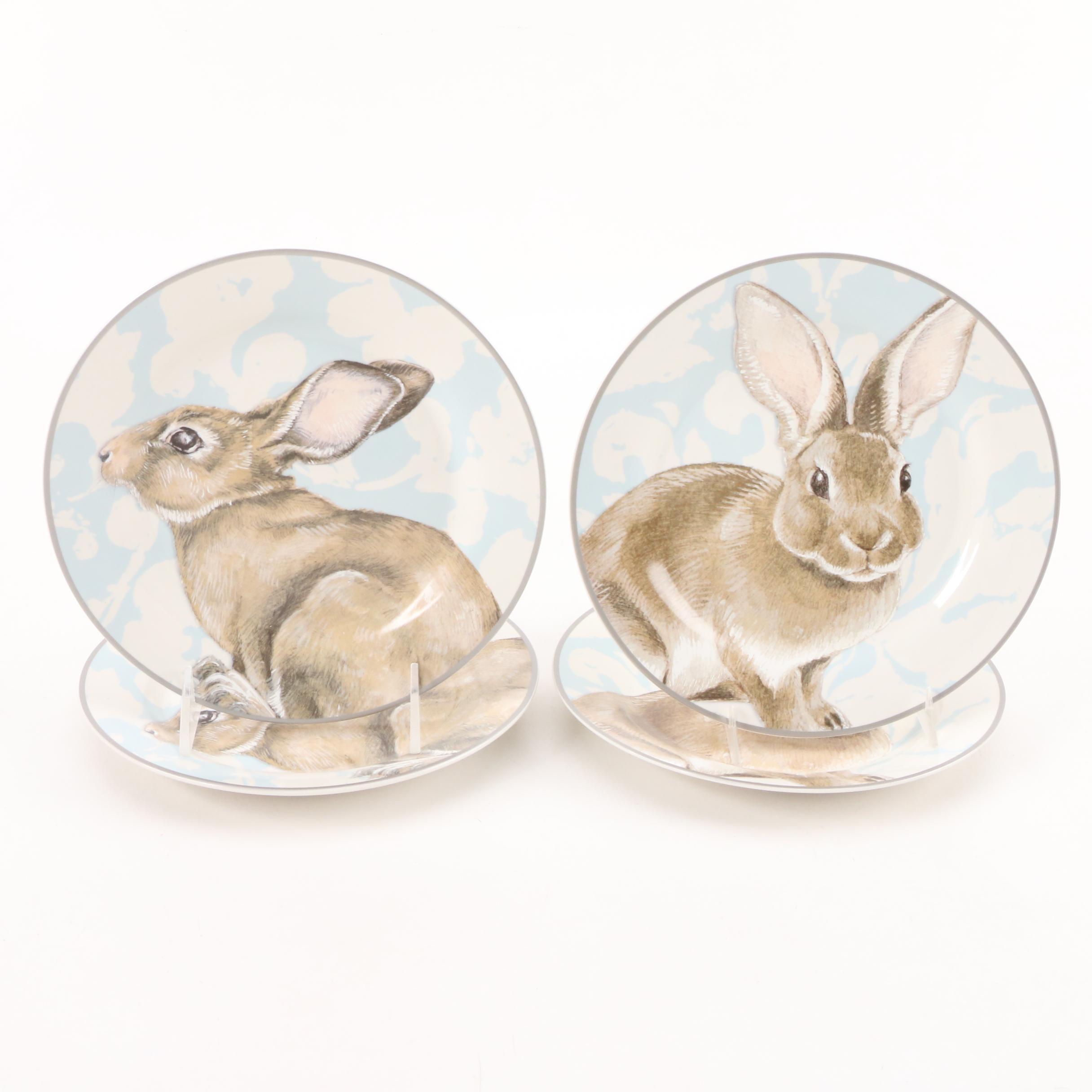 Williams-Sonoma "Damask Bunny" Porcelain Dinnerware with Arthur Court Tableware