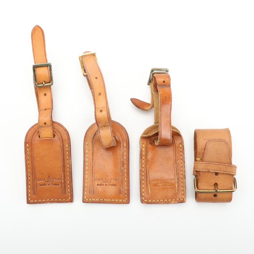 Louis Vuitton Luggage Tags and Poignets in Vachetta Leather