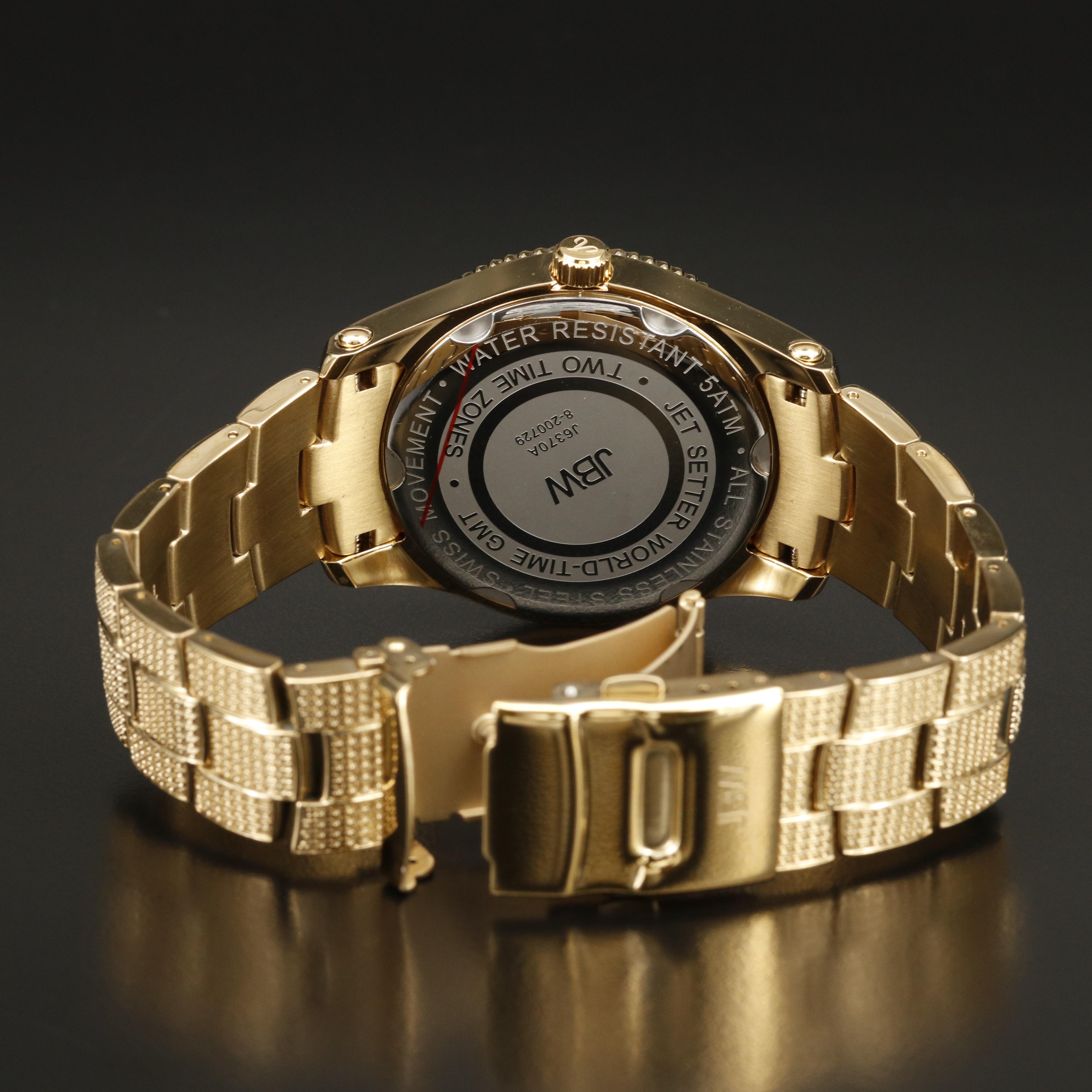 JBW "Jetsetter" Dual Time Diamond Watch