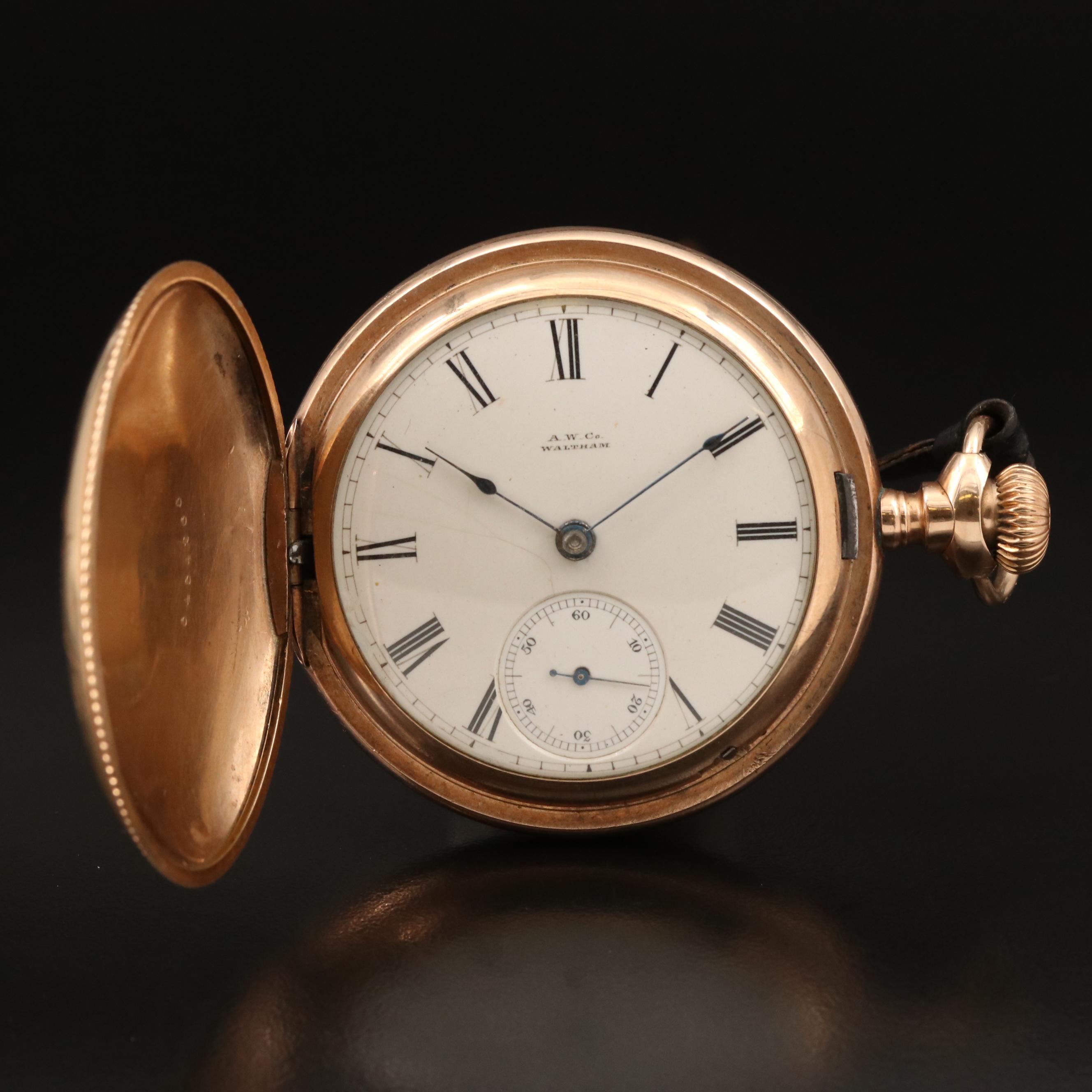 1883 A.W.C. Waltham Gold-Filled Pocket Watch