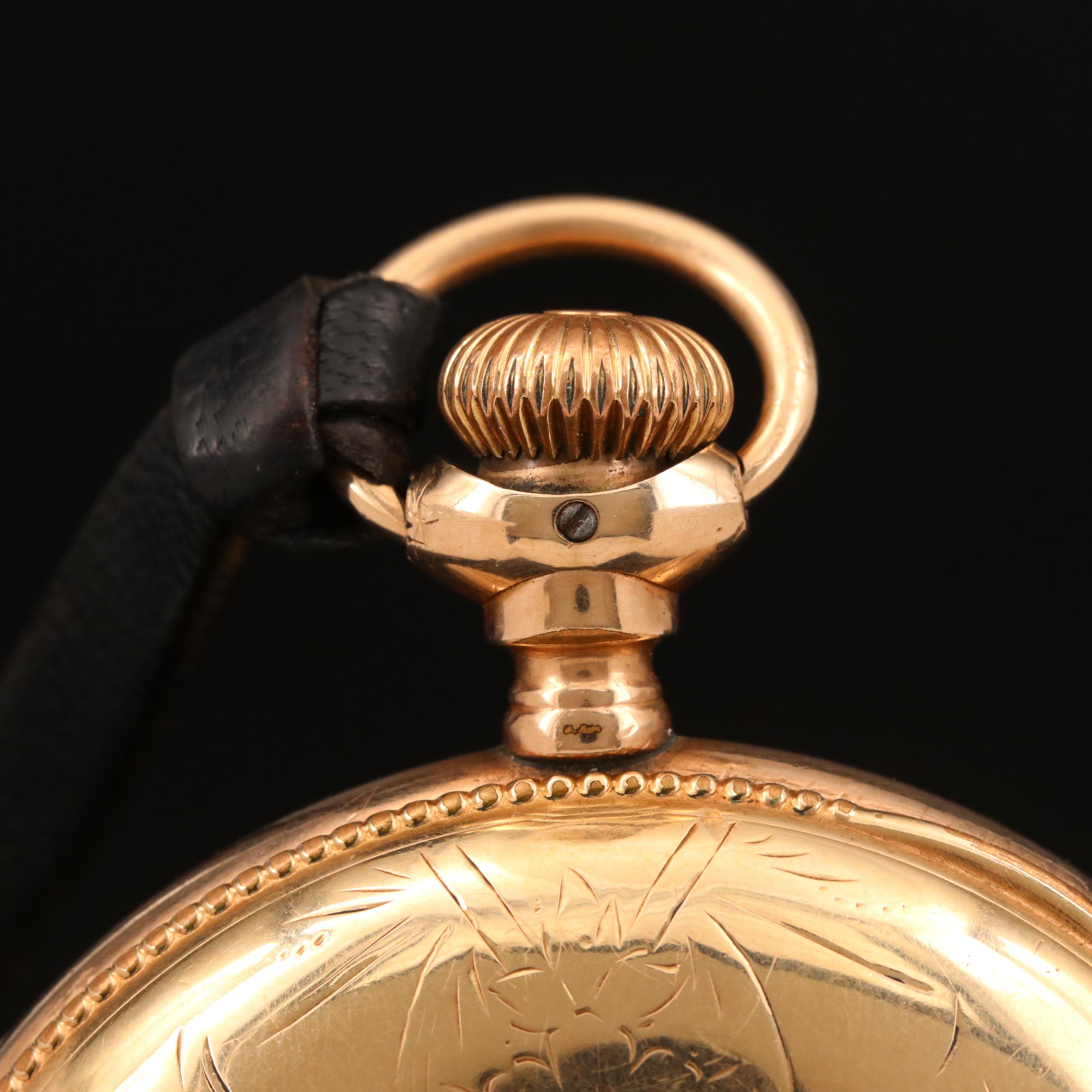1883 A.W.C. Waltham Gold-Filled Pocket Watch