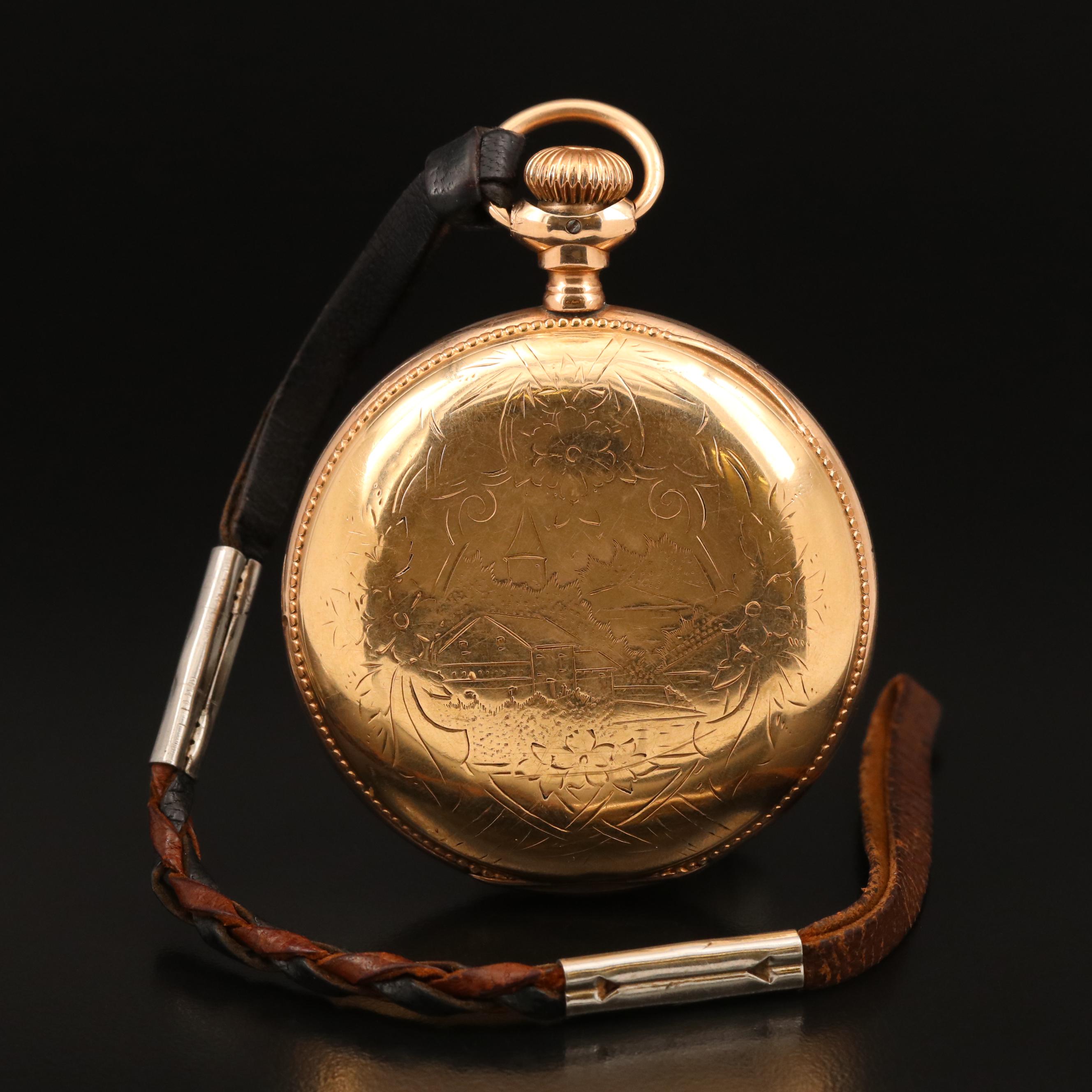 1883 A.W.C. Waltham Gold-Filled Pocket Watch