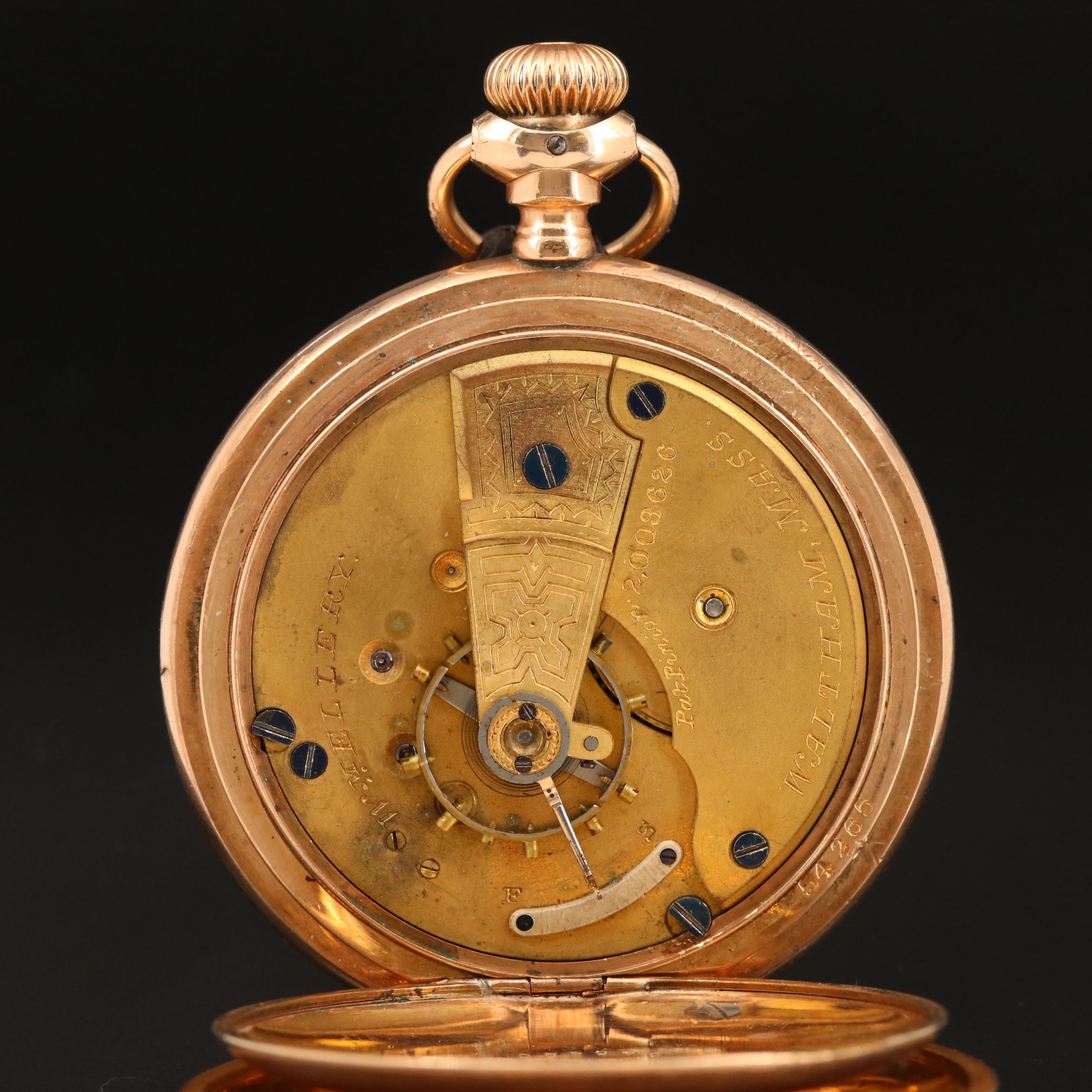 1883 A.W.C. Waltham Gold-Filled Pocket Watch