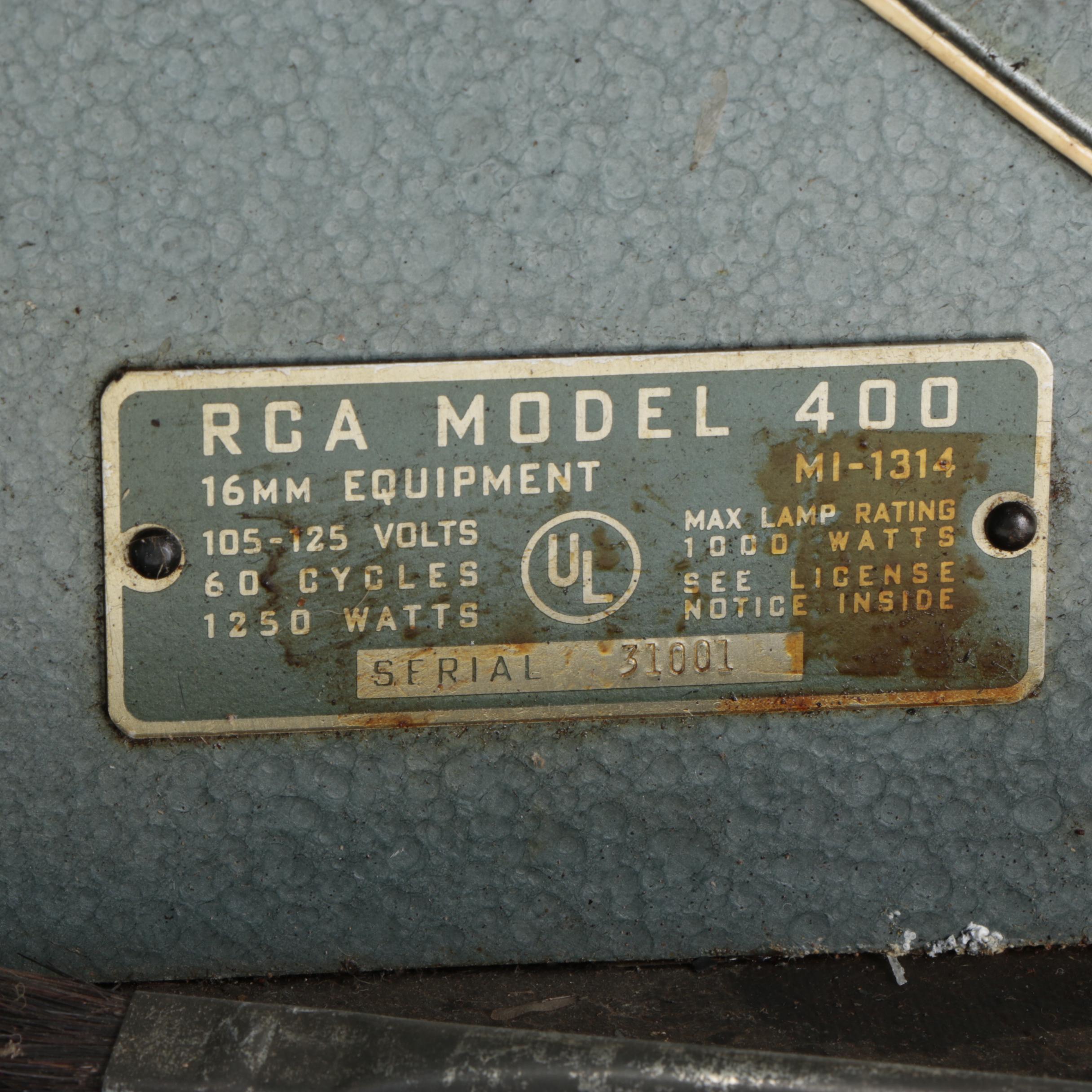 RCA Model 400 16mm Film Projector, 1948
