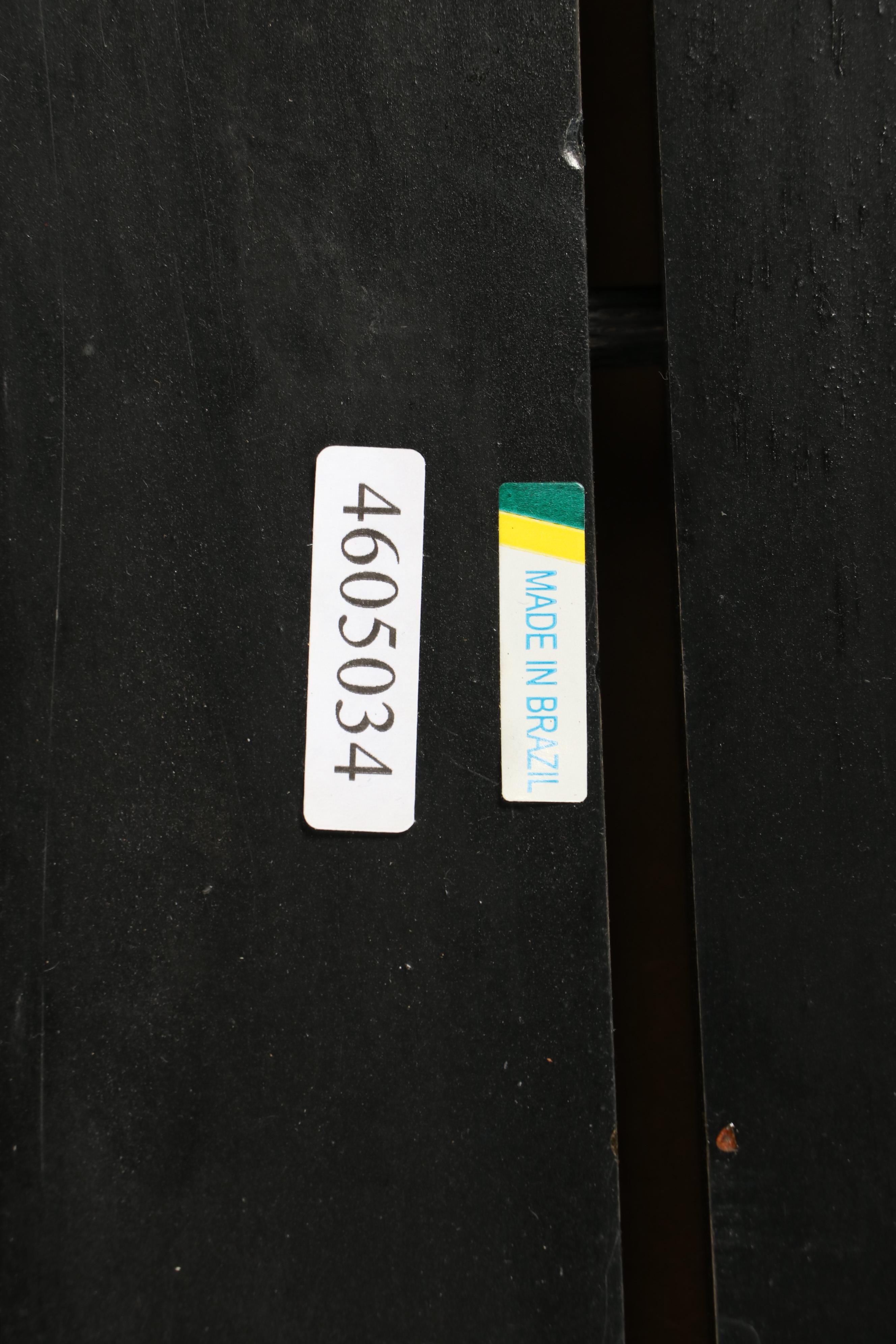 Ebonized Pine Double-Pedestal Extension Dining Table