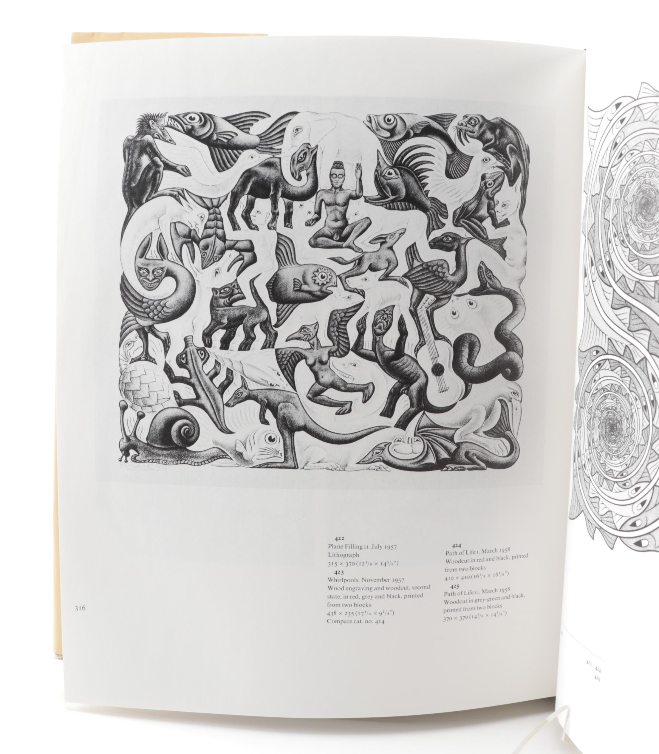 First English Language Edition "M. C. Escher" with Other Escher Art Book