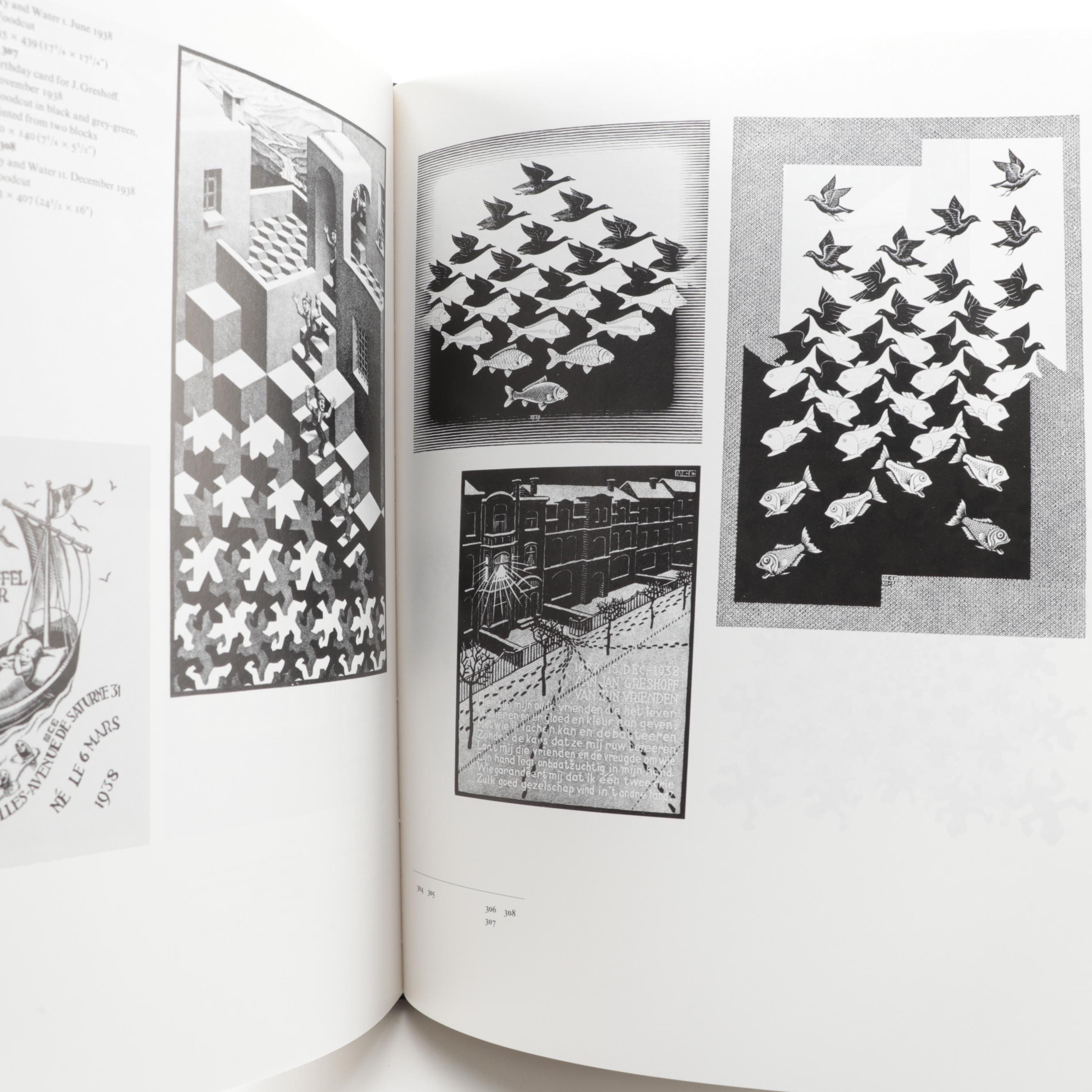 First English Language Edition "M. C. Escher" with Other Escher Art Book
