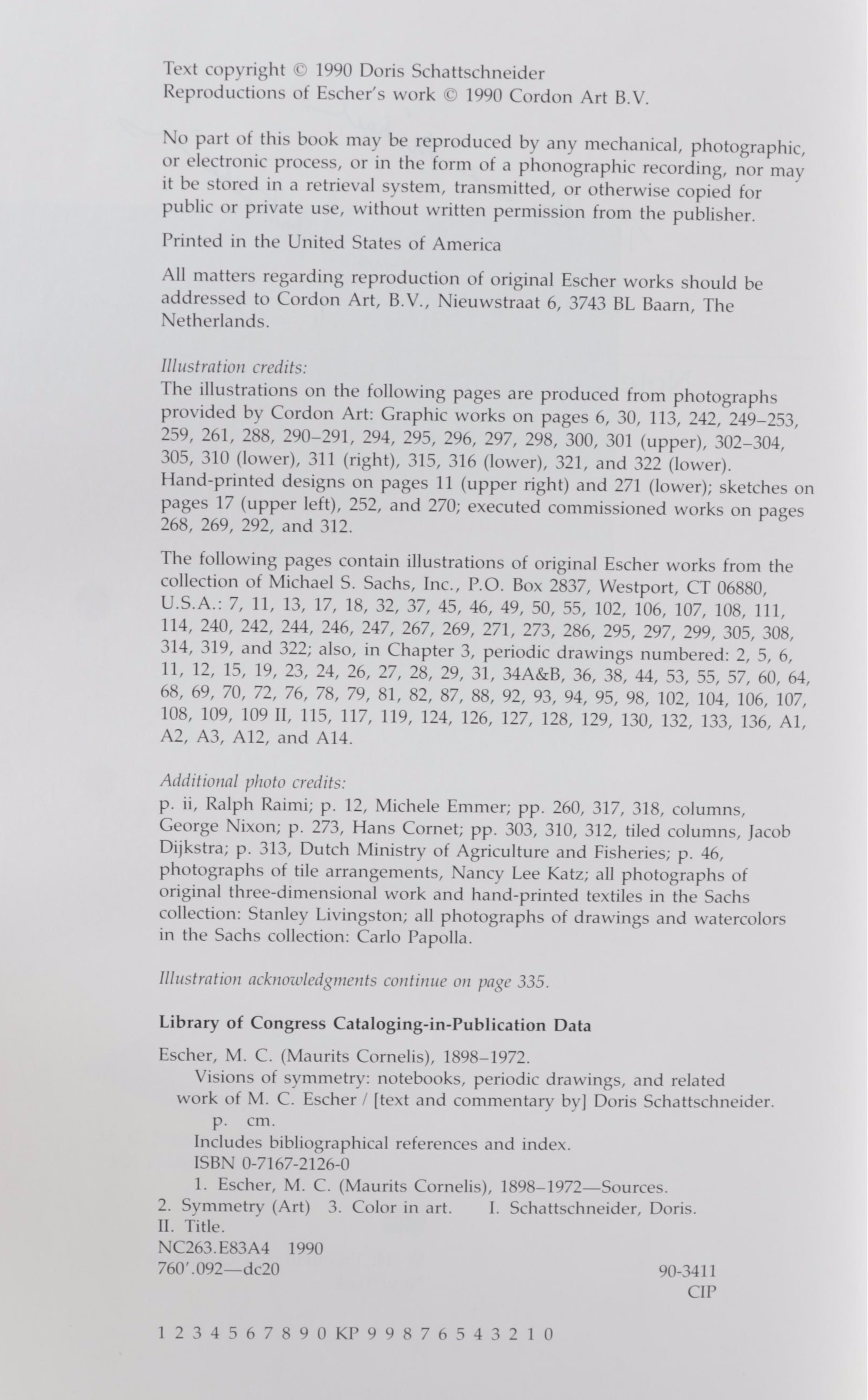 First English Language Edition "M. C. Escher" with Other Escher Art Book