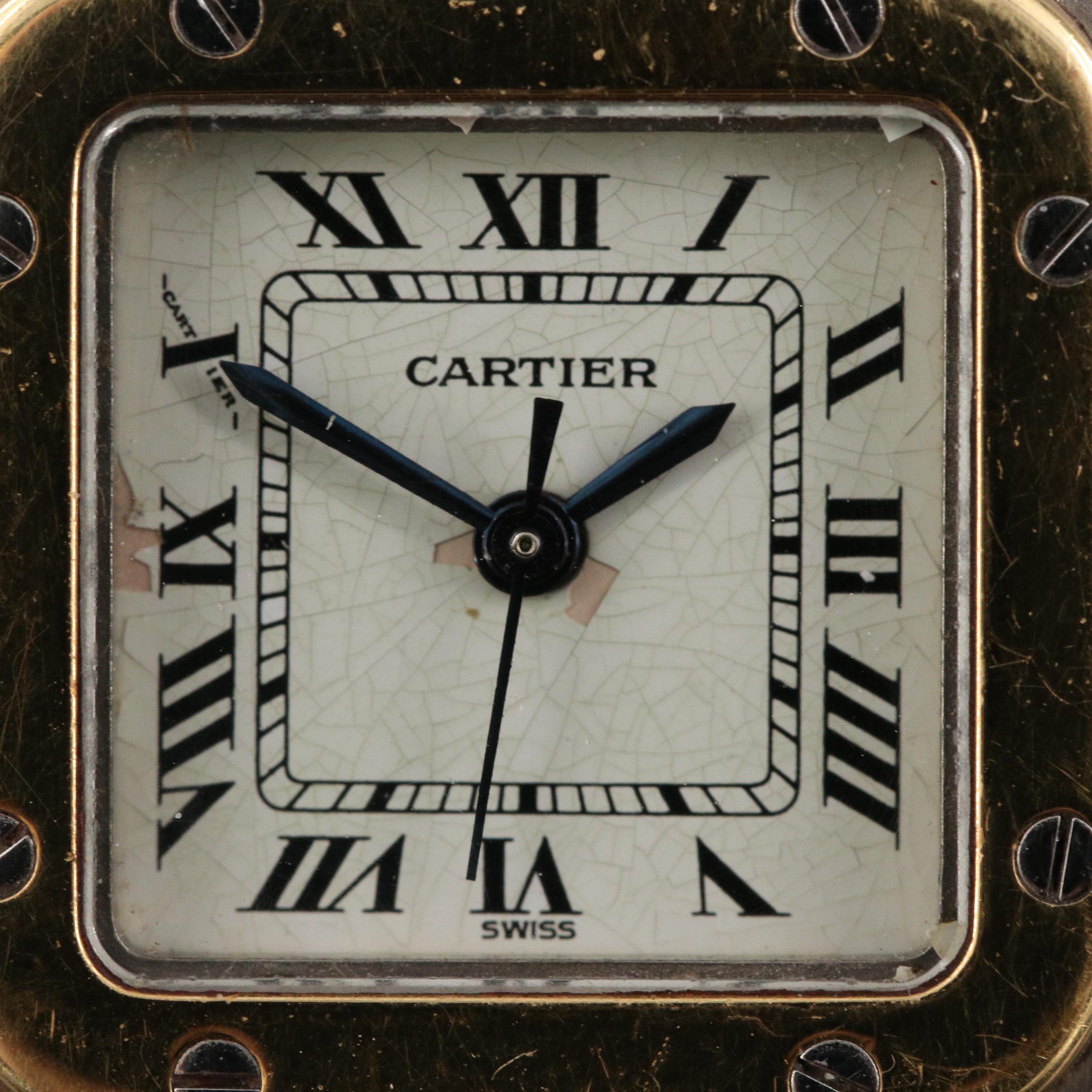 Cartier "Santos De Cartier" 18K and Stainless Steel Automatique Watch