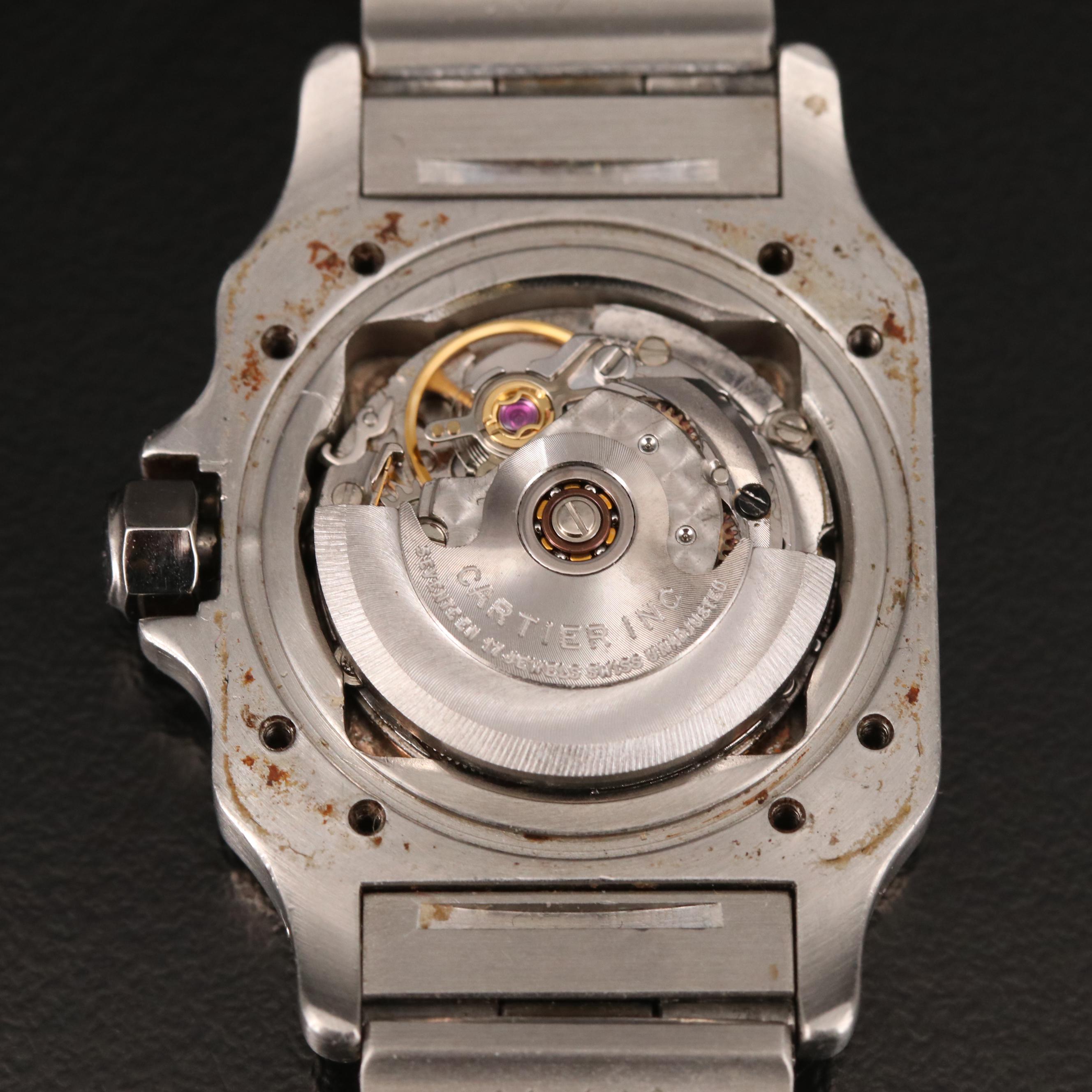 Cartier "Santos De Cartier" 18K and Stainless Steel Automatique Watch