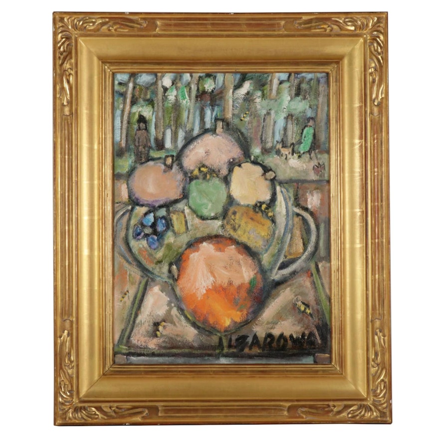 Malcolm Baroway Still Life Oil Painting "Yellow Jackets," 21st Century