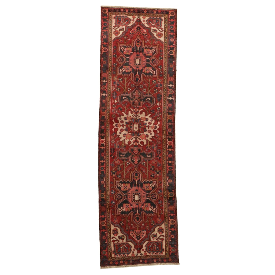 3'2 x 10'9 Hand-Knotted Persian Ahar Carpet Runner