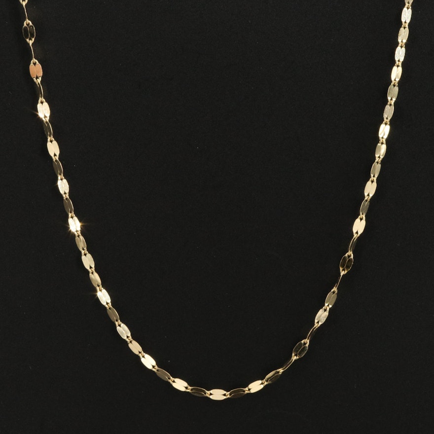 Italian 18K Fancy Link Necklace