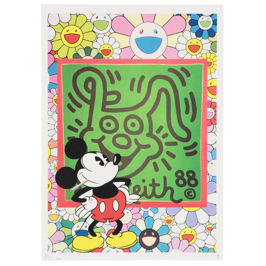 Death NYC Offset Lithograph of Mickey Mouse, 2020