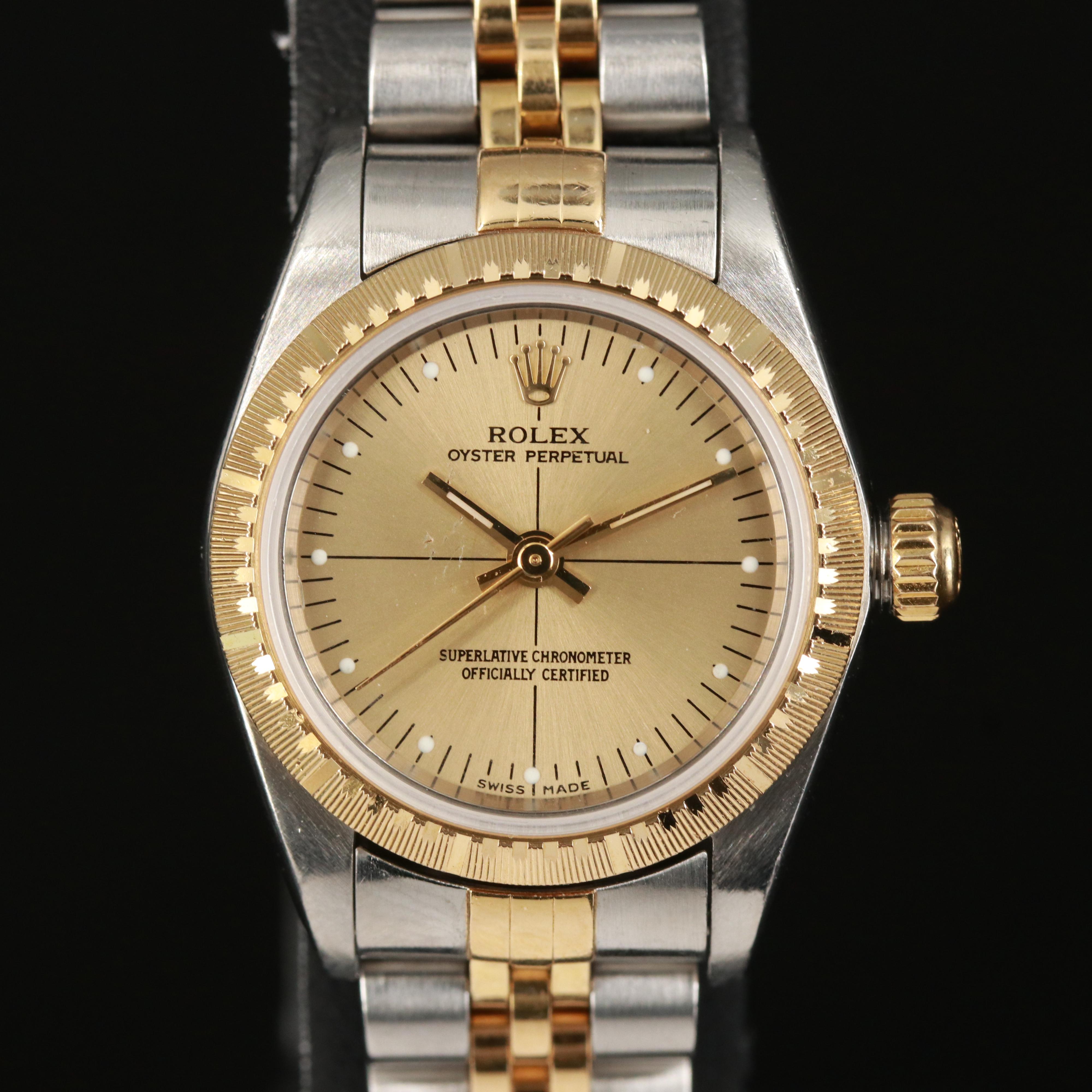 2000 - 2001 Rolex Zepher Crosshair Dial Oyster Perpetual Watch