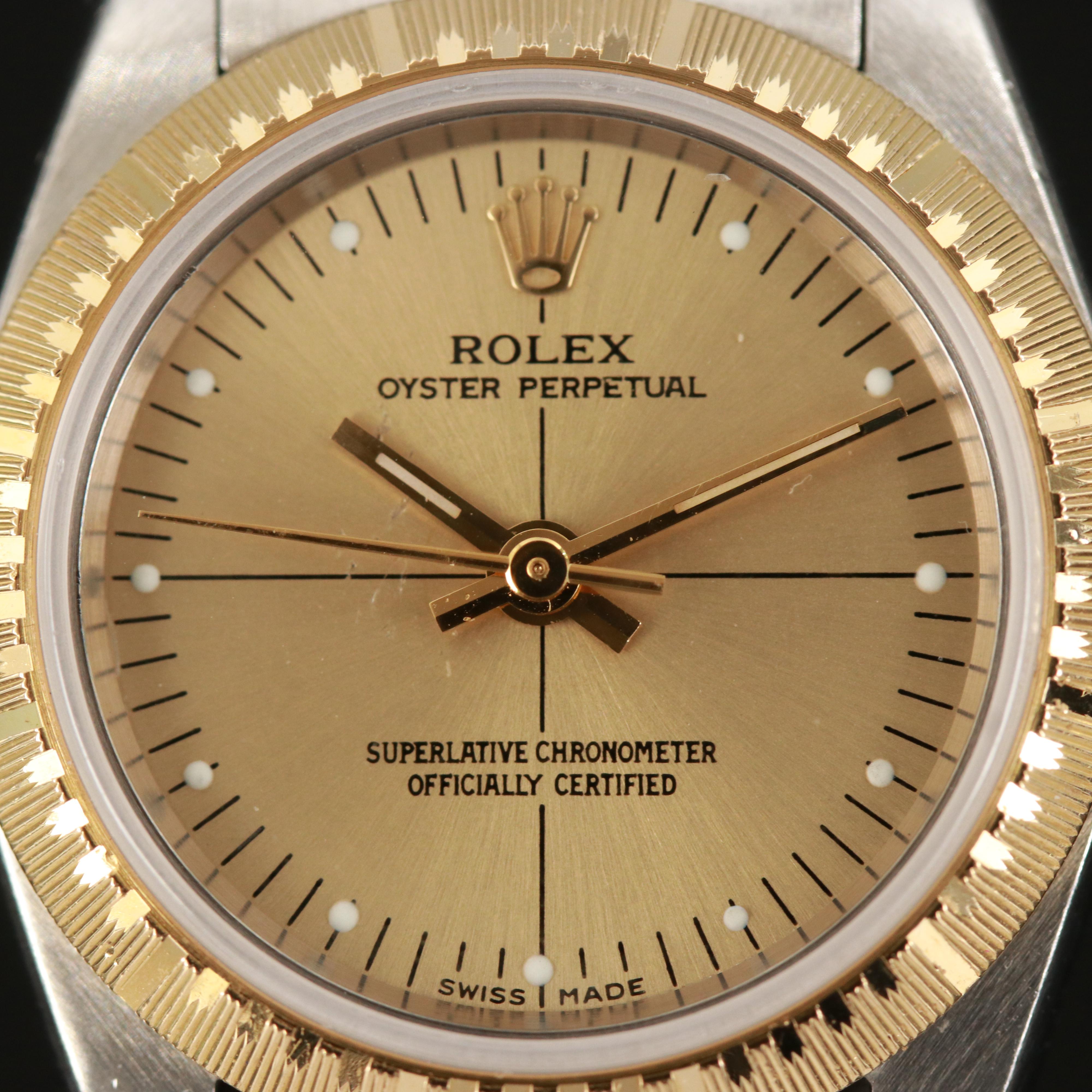 2000 - 2001 Rolex Zepher Crosshair Dial Oyster Perpetual Watch