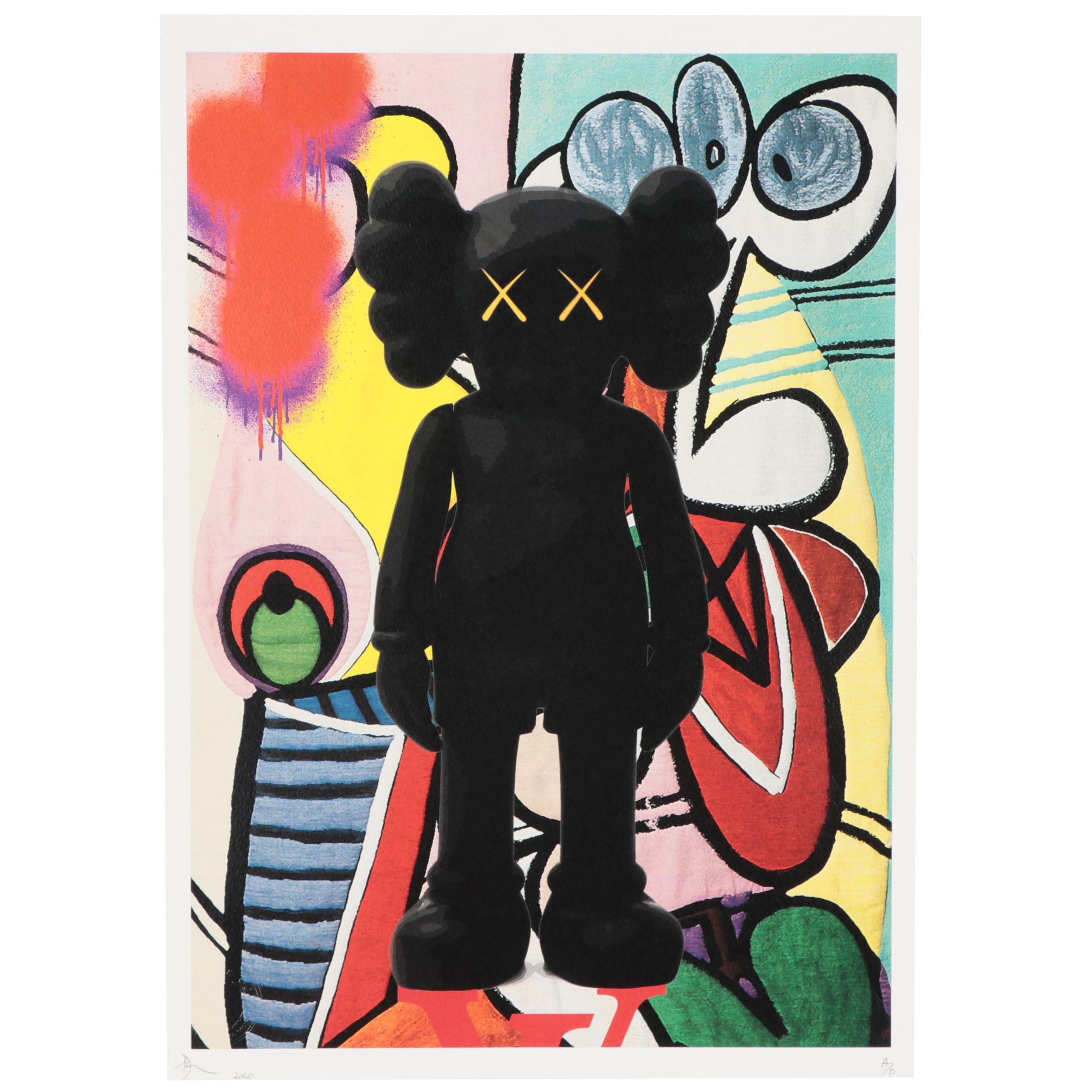Death NYC Offset Lithograph of KAWS, 2020