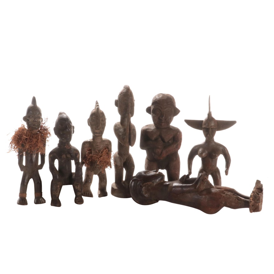 Central and West African Carved Wood Figures