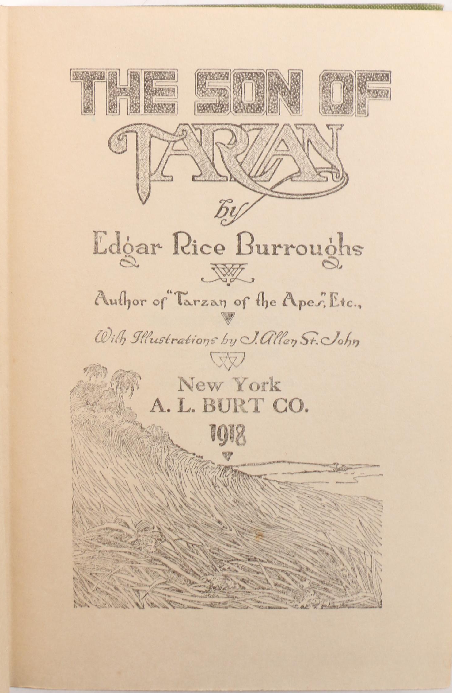 Illustrated "The Son of Tarzan" by Edgar Burroughs and More Books