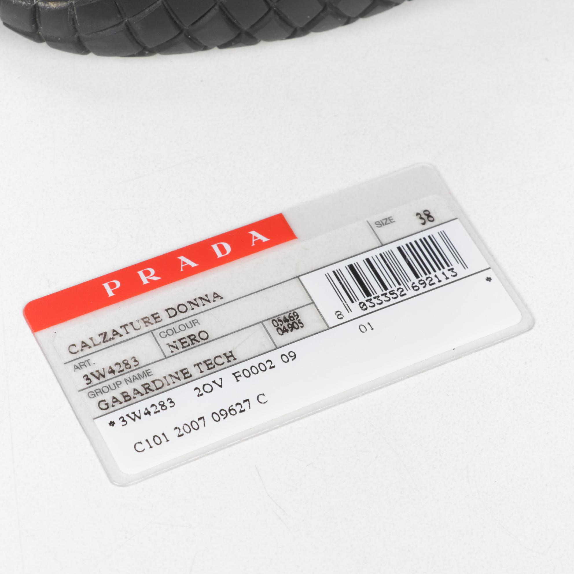 Prada Sport Black Nylon Fur Trimmed Winter Boots