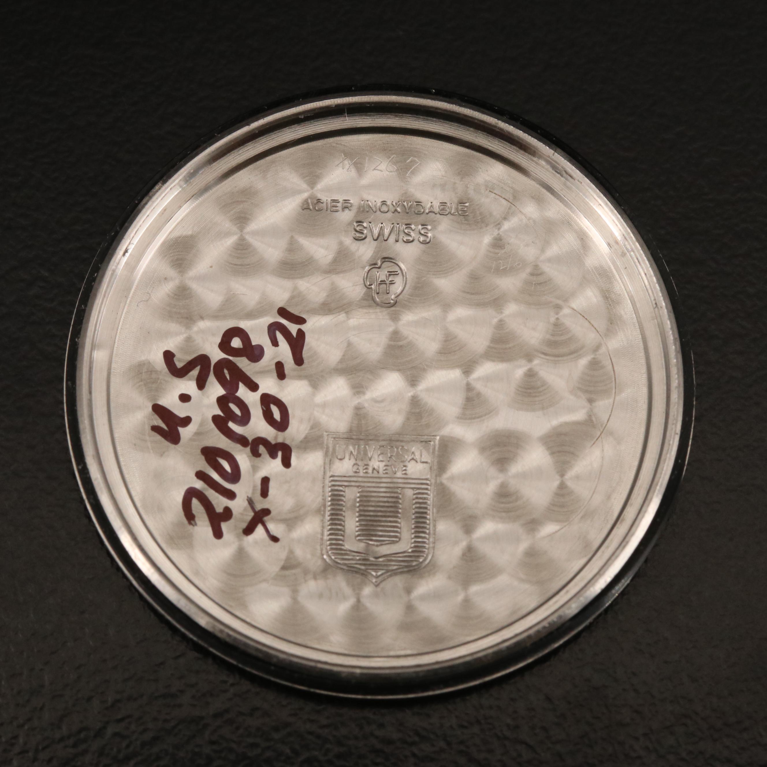 Universal Geneve Polerouter Stainless Steel Watch