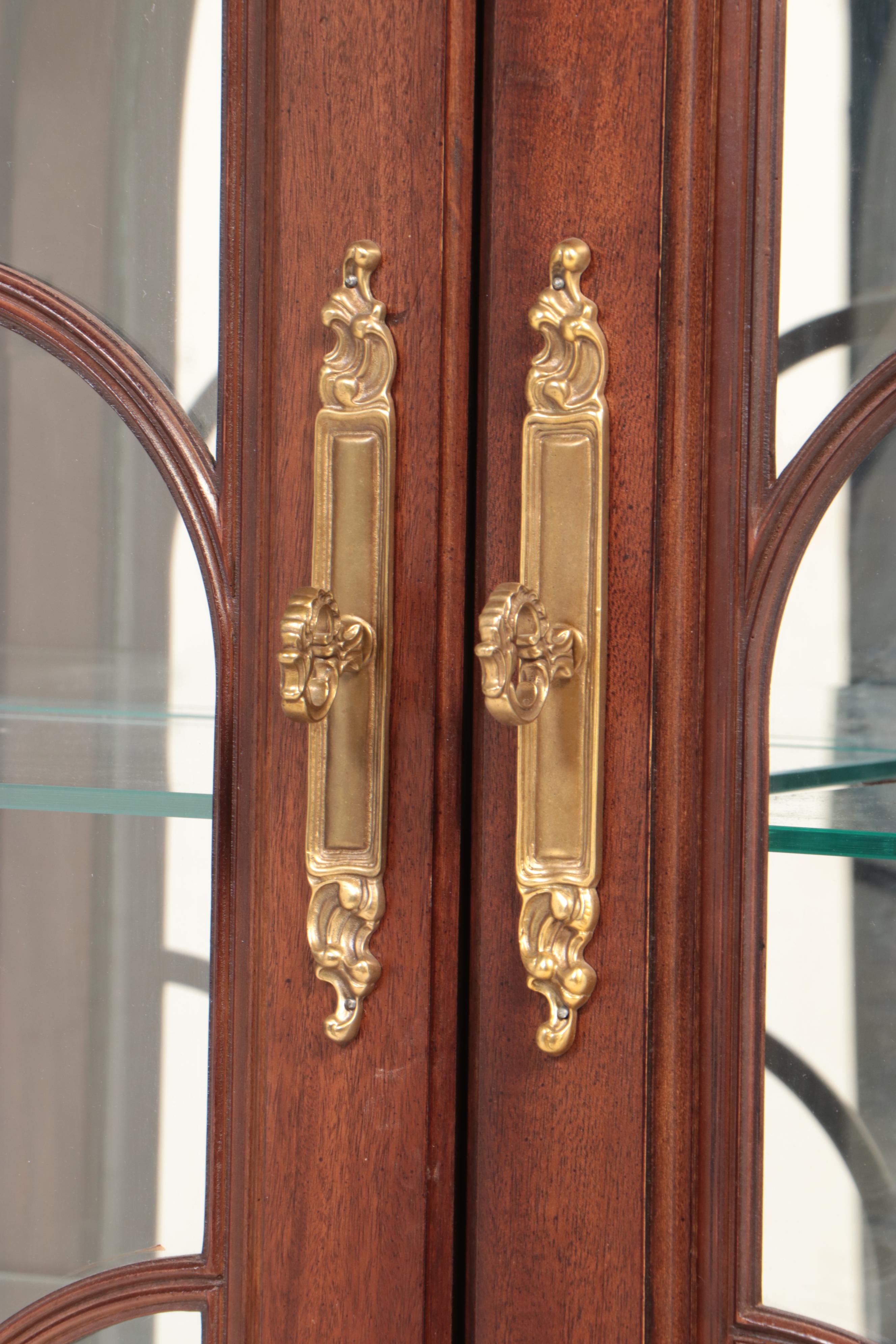 Bernhardt Arched Mahogany China Cabinet