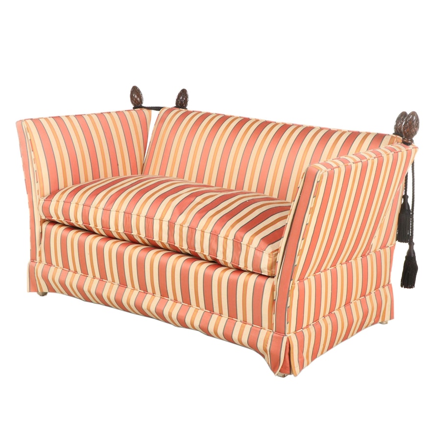 Swaim for Allen Waters Associates Knole Style Upholstered Loveseat Sofa