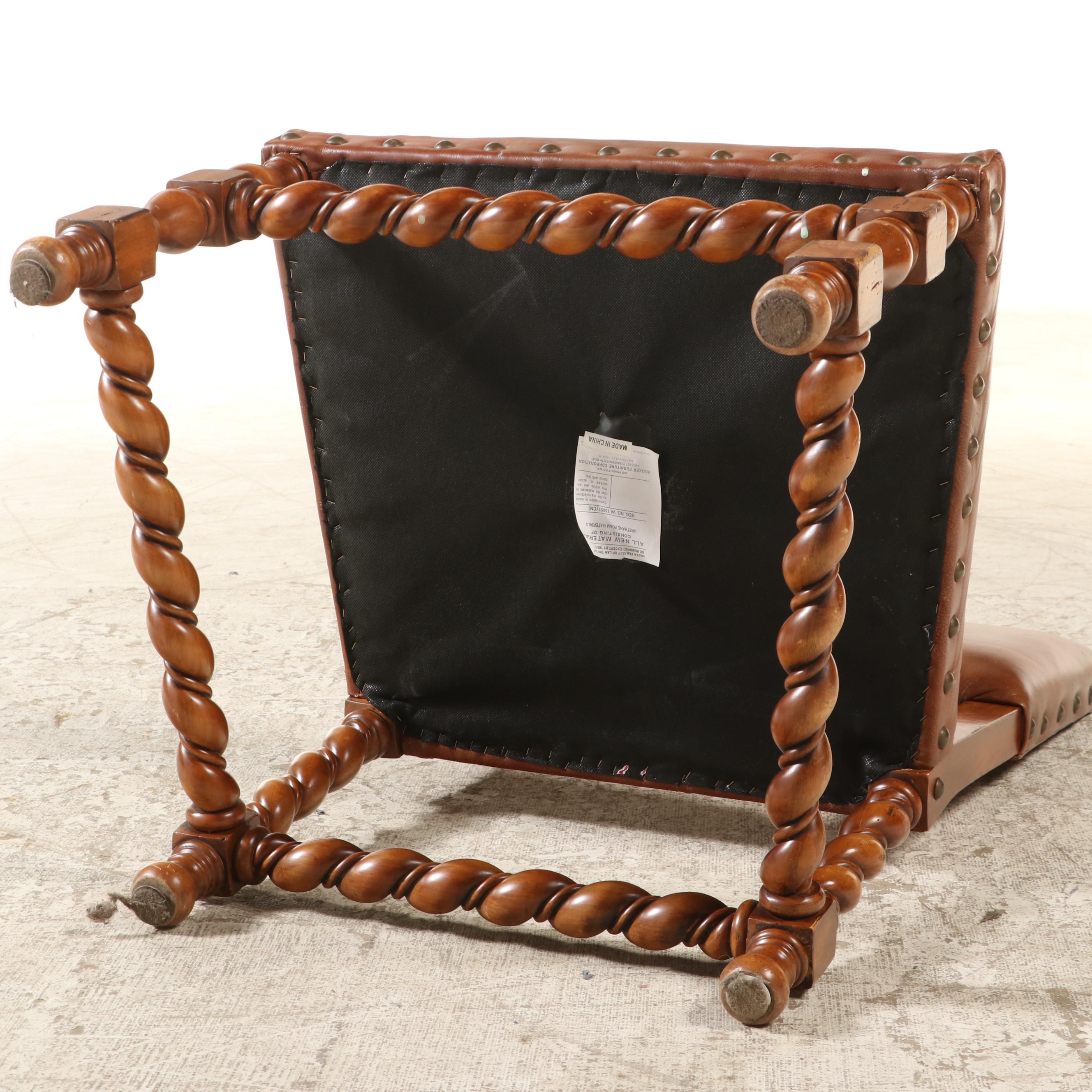 Hooker Furniture Spanish Baroque Style Leather Dining Chairs