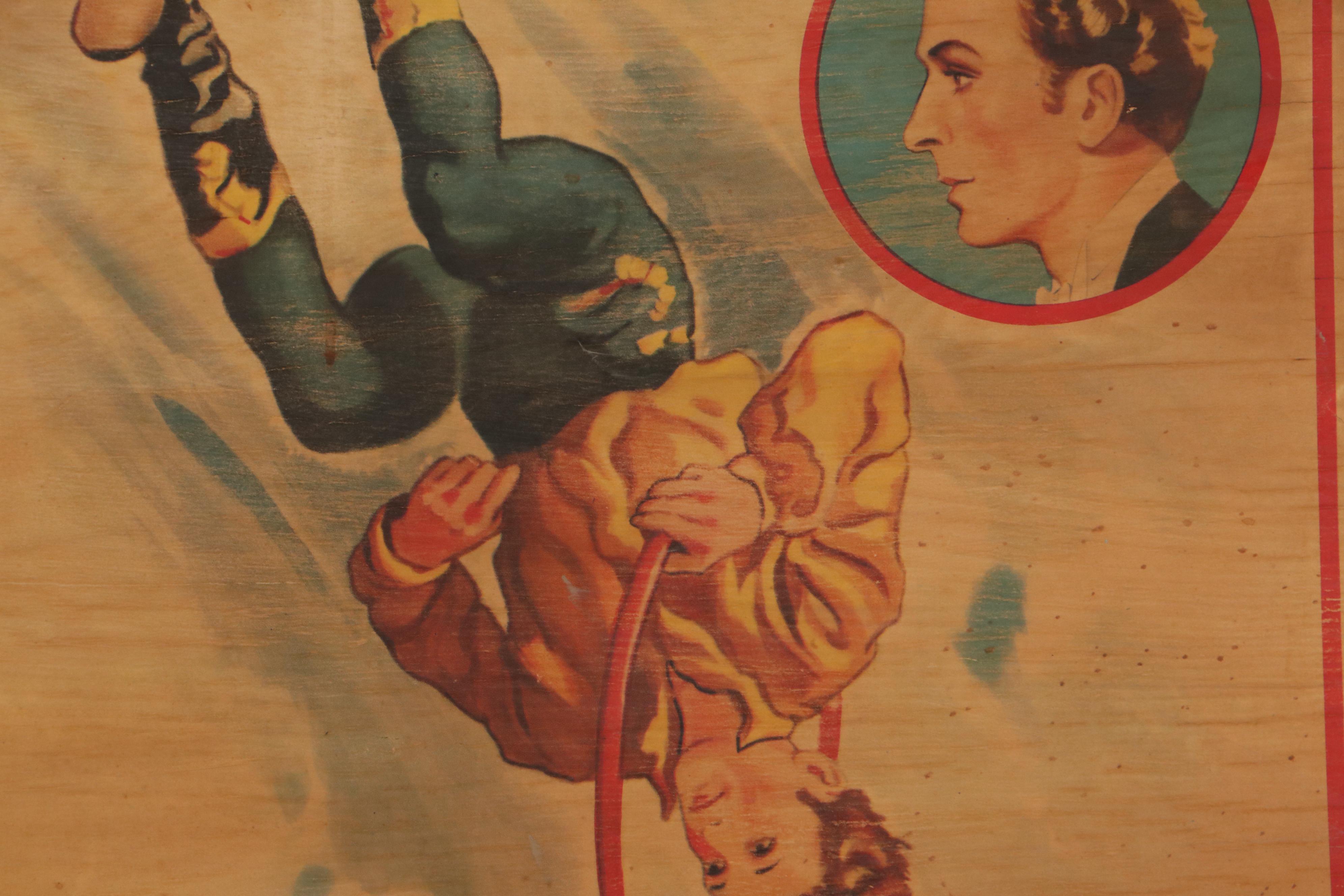 Cole Bros. Circus Poster Featuring Con Colleano