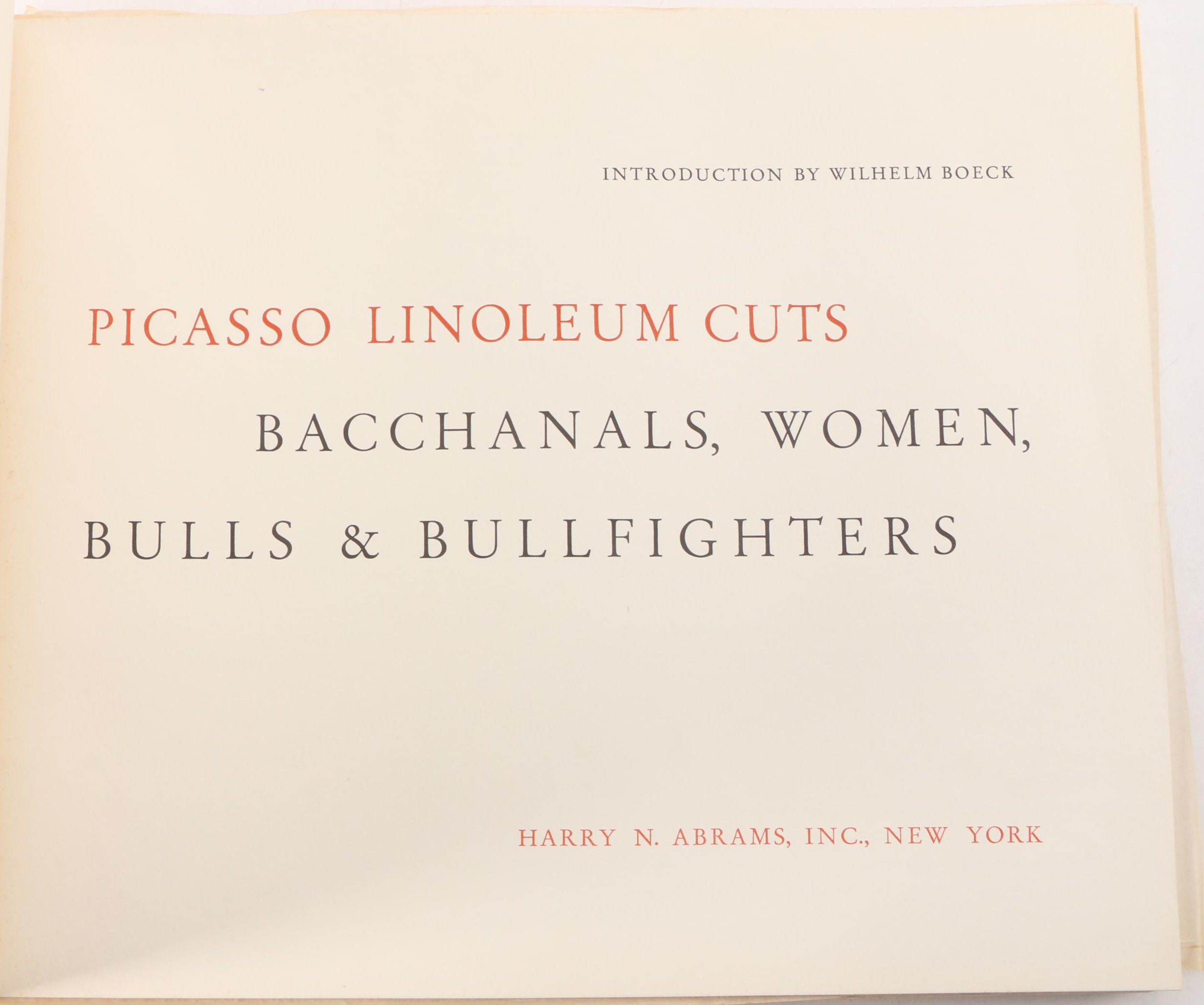 "Picasso Linoleum Cuts" by Wilhelm Boeck, Mid-20th Century
