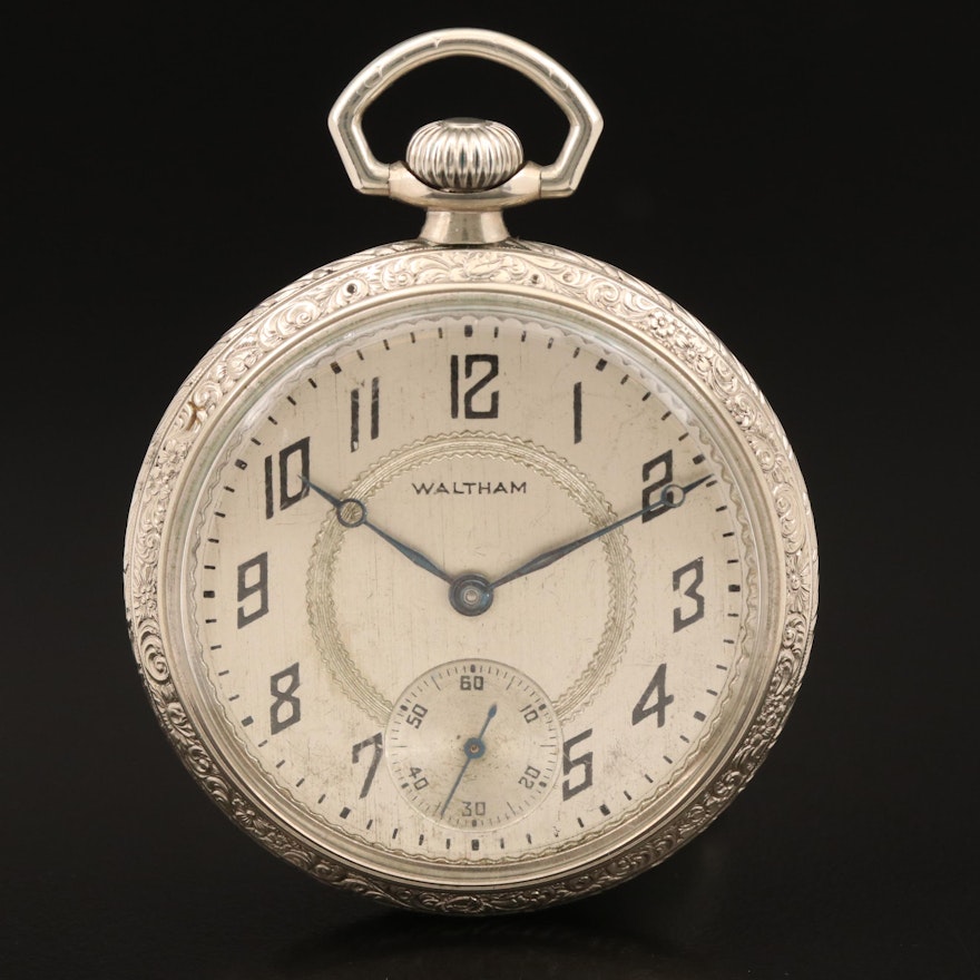 1927 Waltham Open Face Pocket Watch