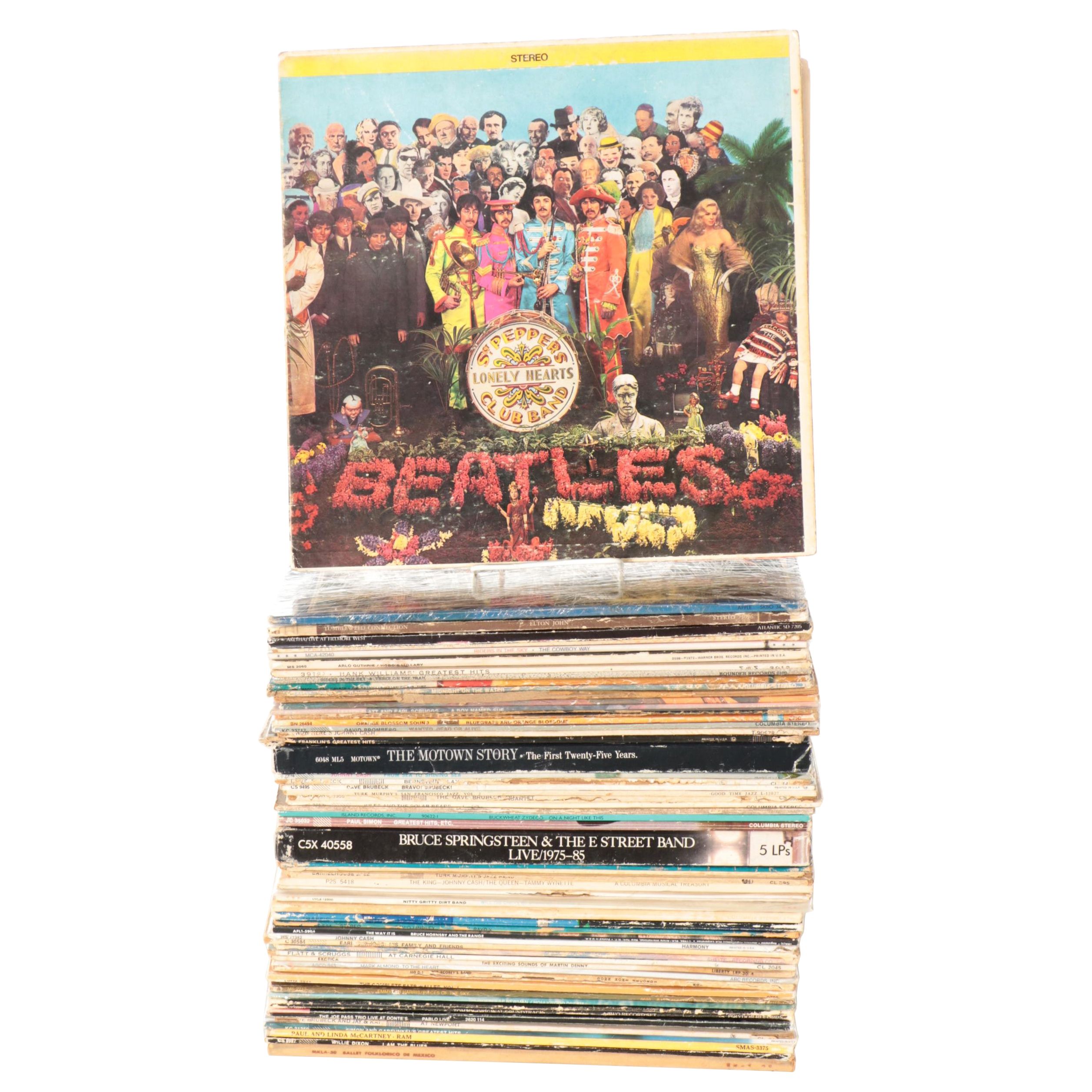 Beatles, Aretha Franklin, Johnny Cash, Other Rock, Jazz, Country, LP Records