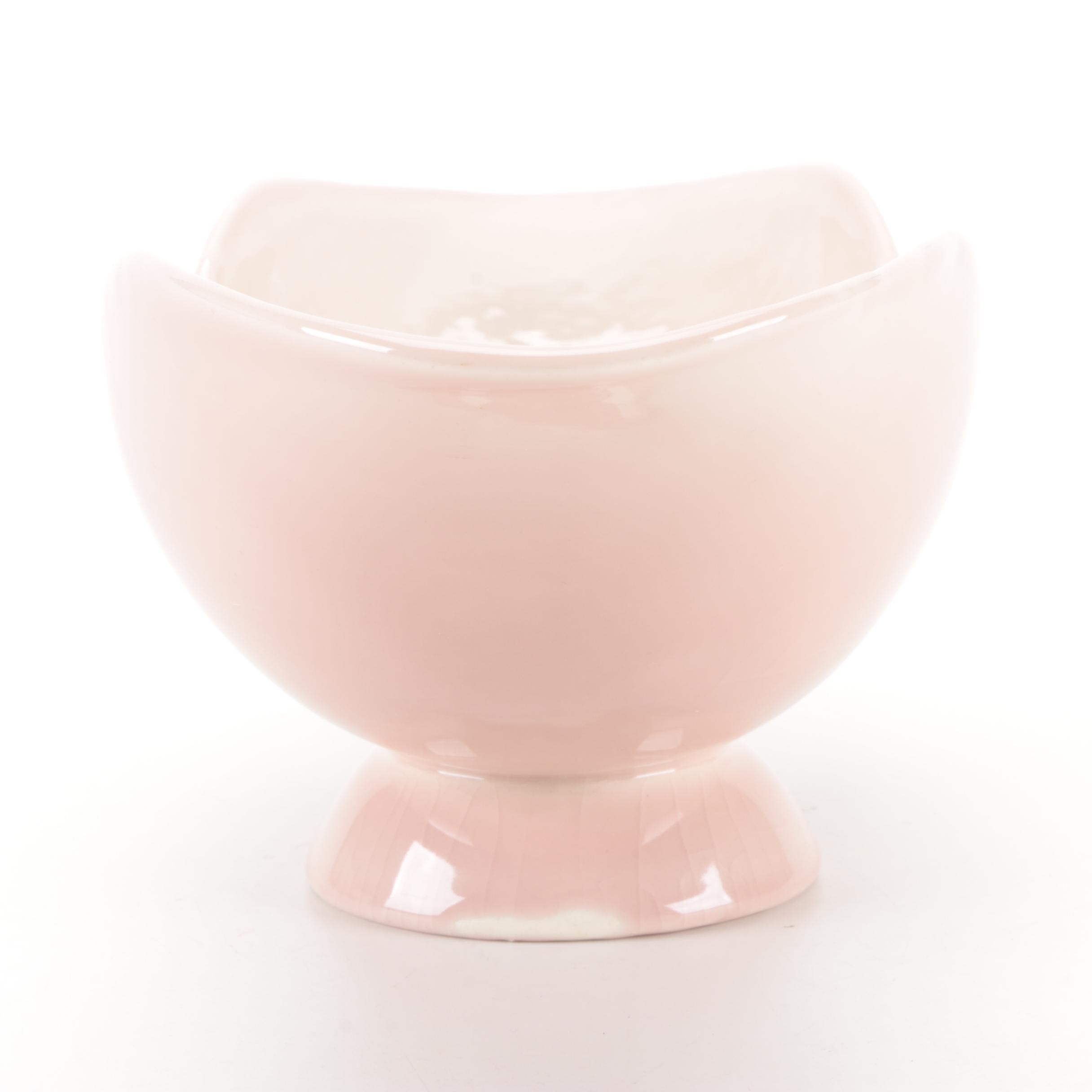 Rookwood Pottery Pink Glazed Console Bowl, 1949