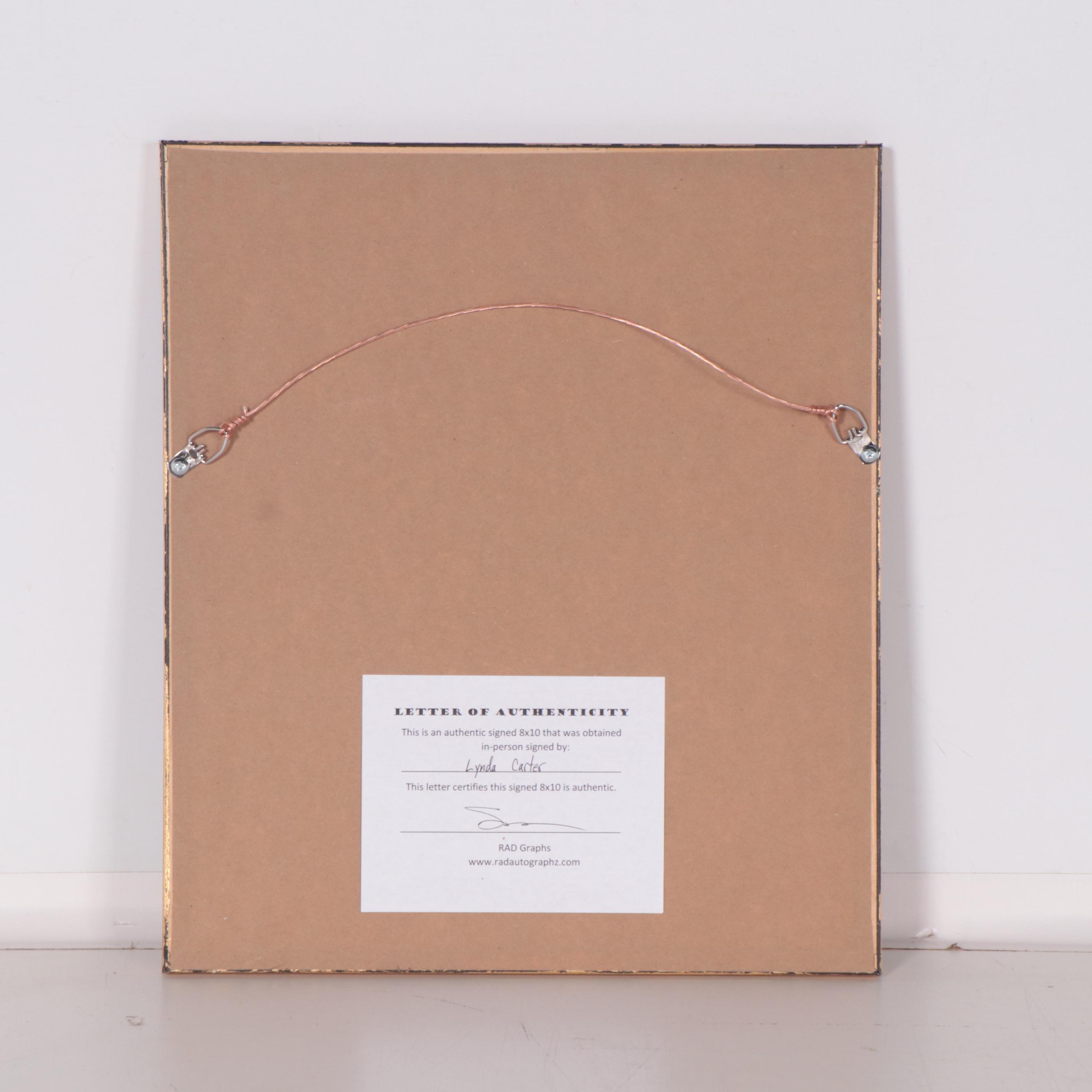 Lynda Carter "Wonder Woman" Signed Photo, COA