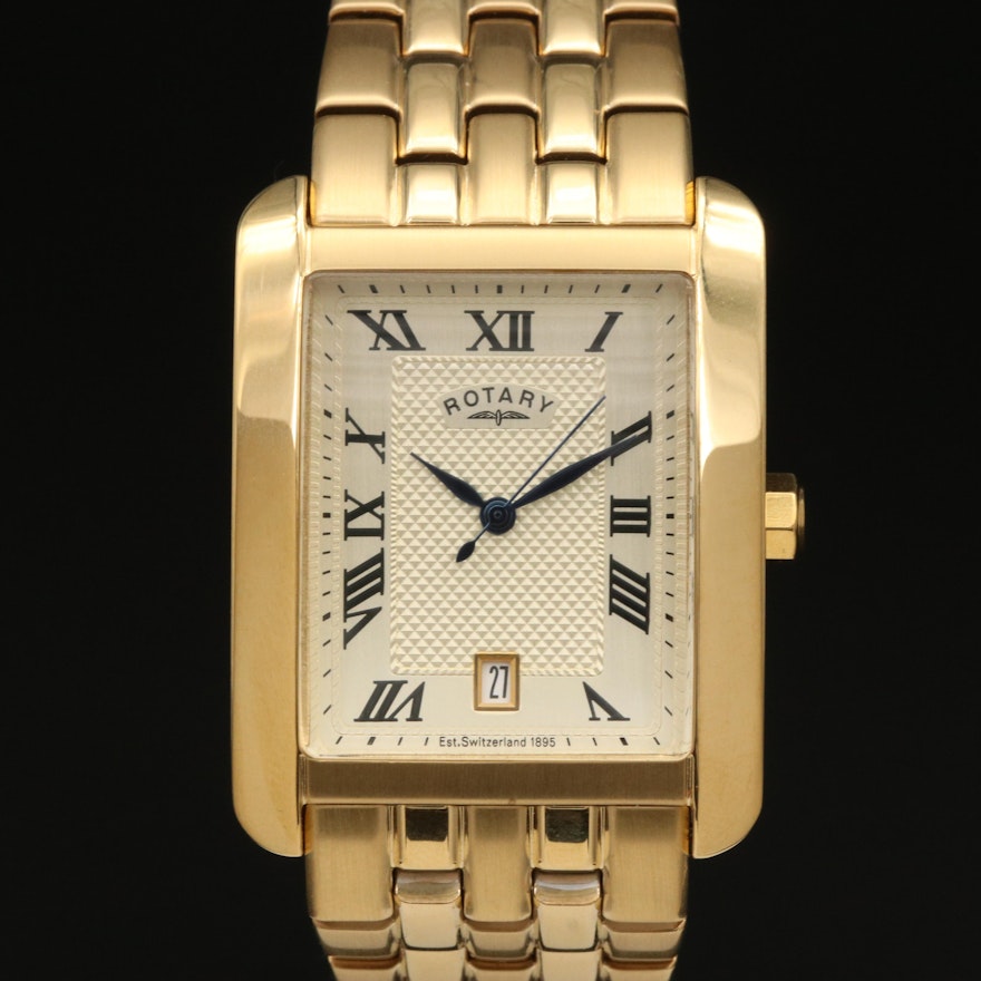 Rotary Classic Gold Tone Quartz Wristwatch