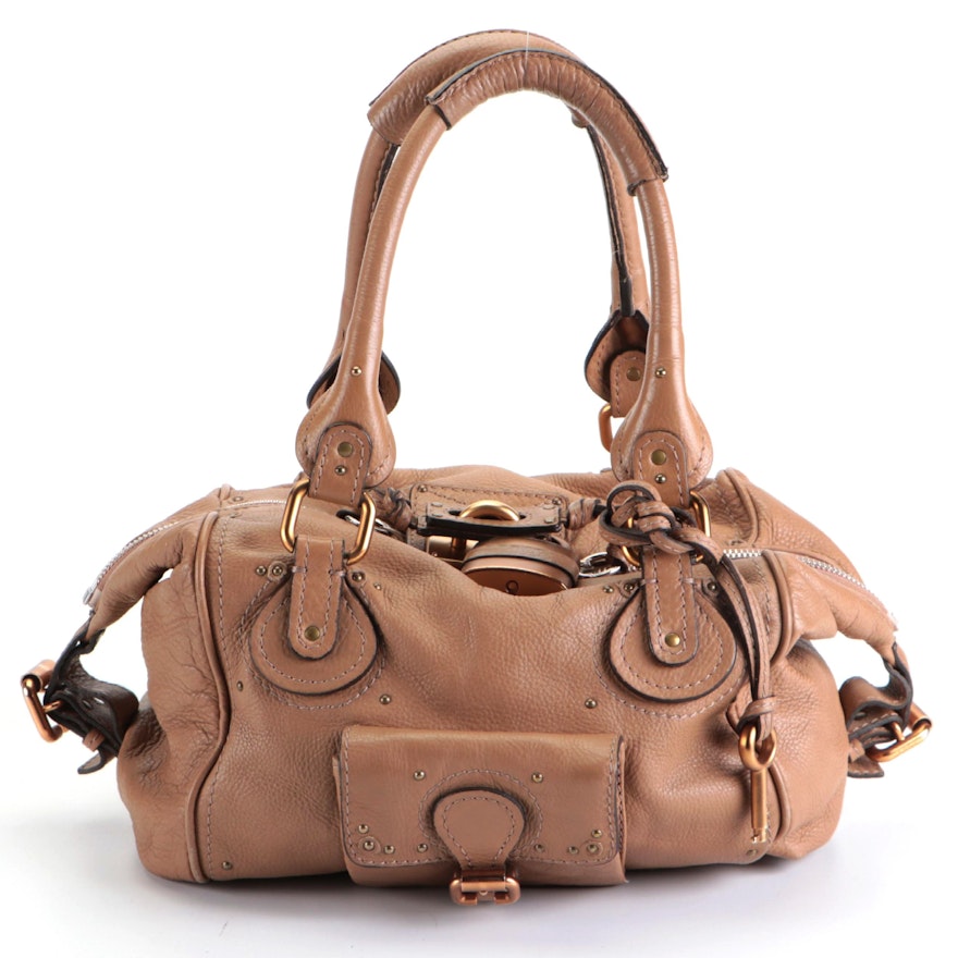 Chloé Paddington Satchel Bag in Grained Leather
