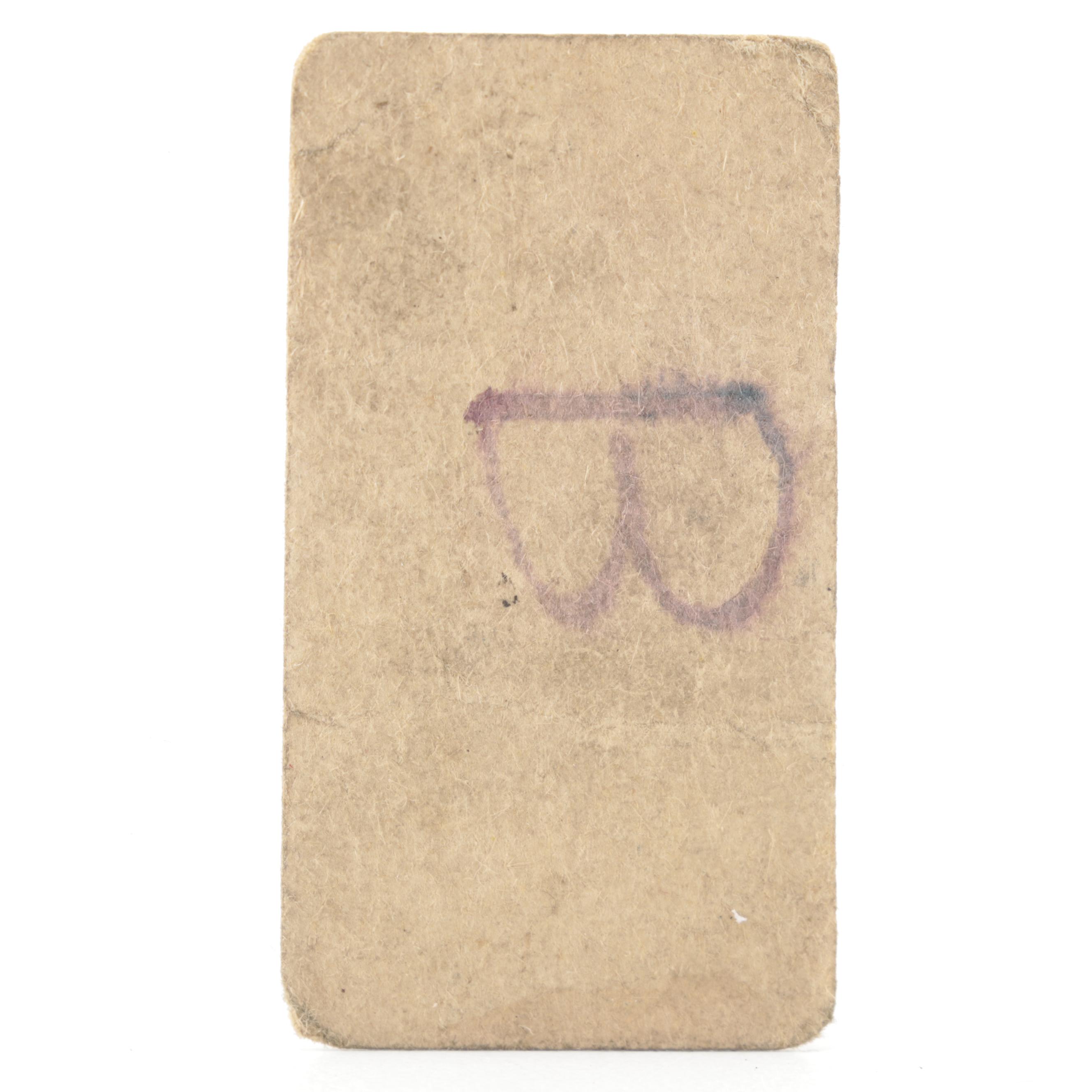 1926 W512 Babe Ruth #6 Yankees, A.L. Hand-Cut Baseball Strip Card