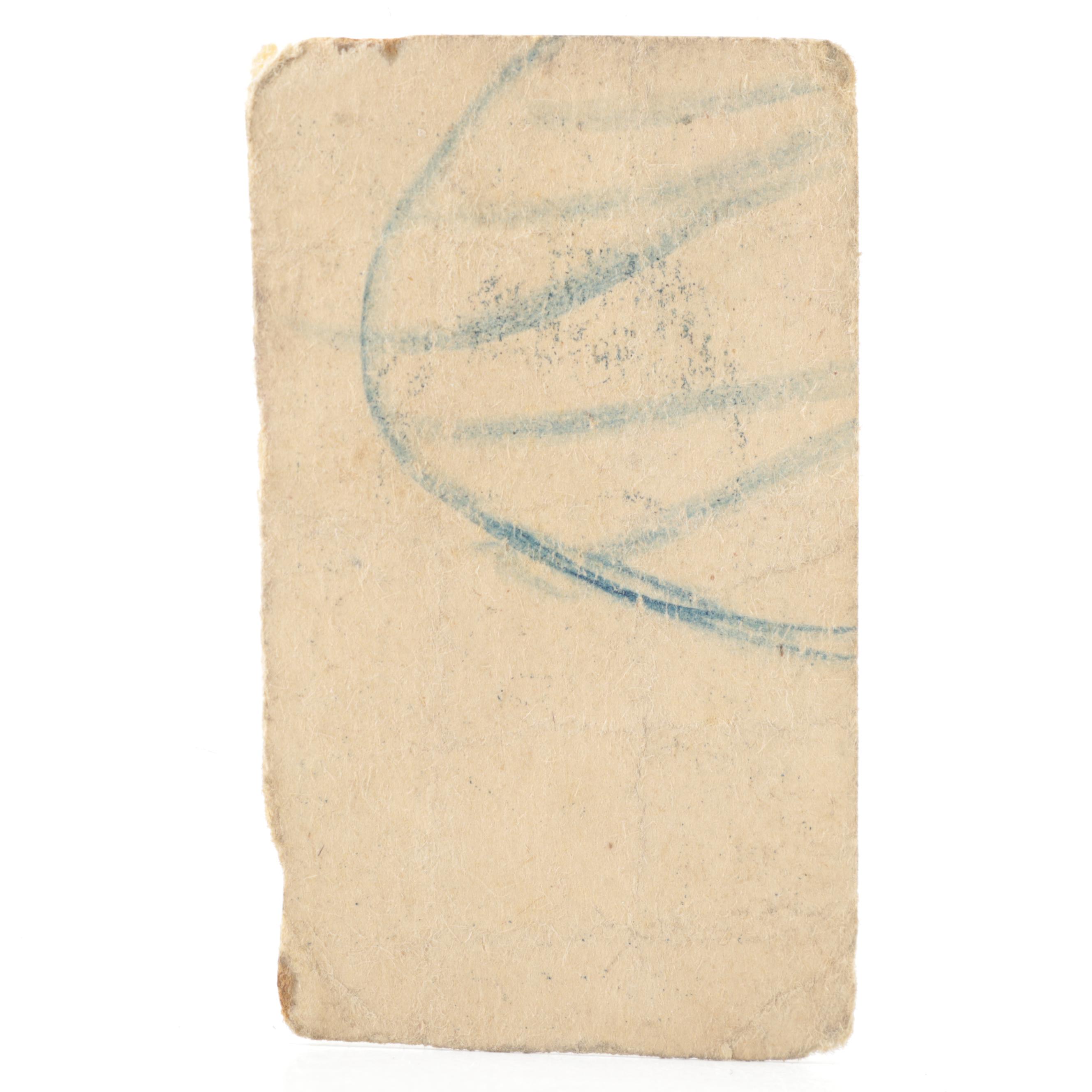 1926 W512 Babe Ruth #6 Yankees, N.Y. Hand-Cut Baseball Strip Card