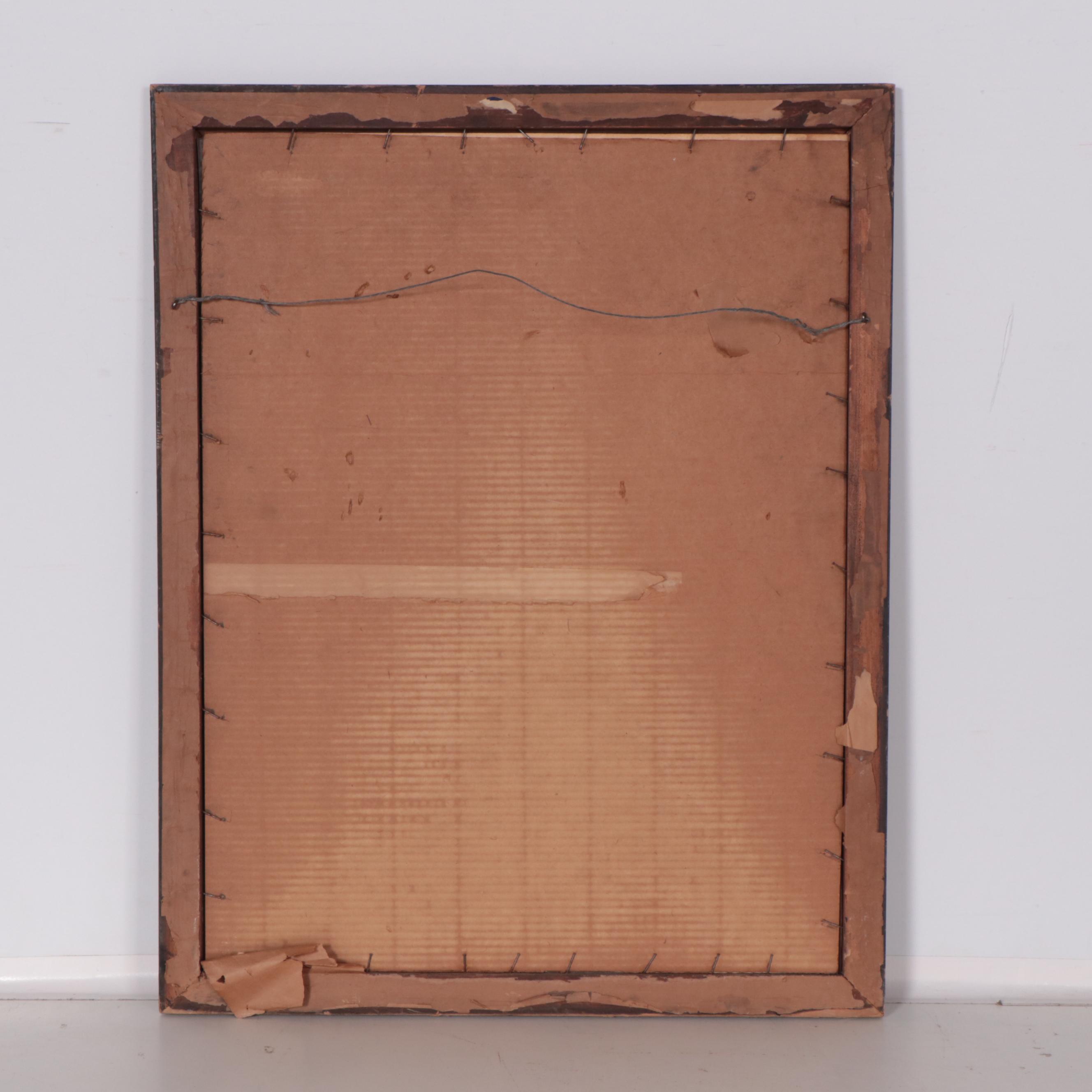 Figural Charcoal Drawing of a Kneeling Woman, 1939