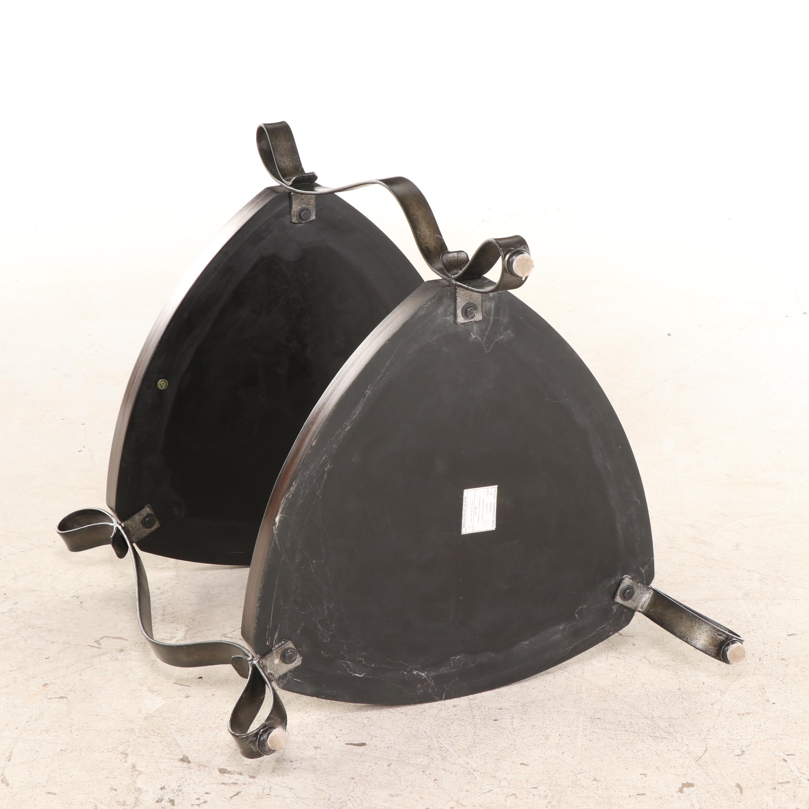 Stoneworld Impex Trillium-Form End Table with Tessellated Marble