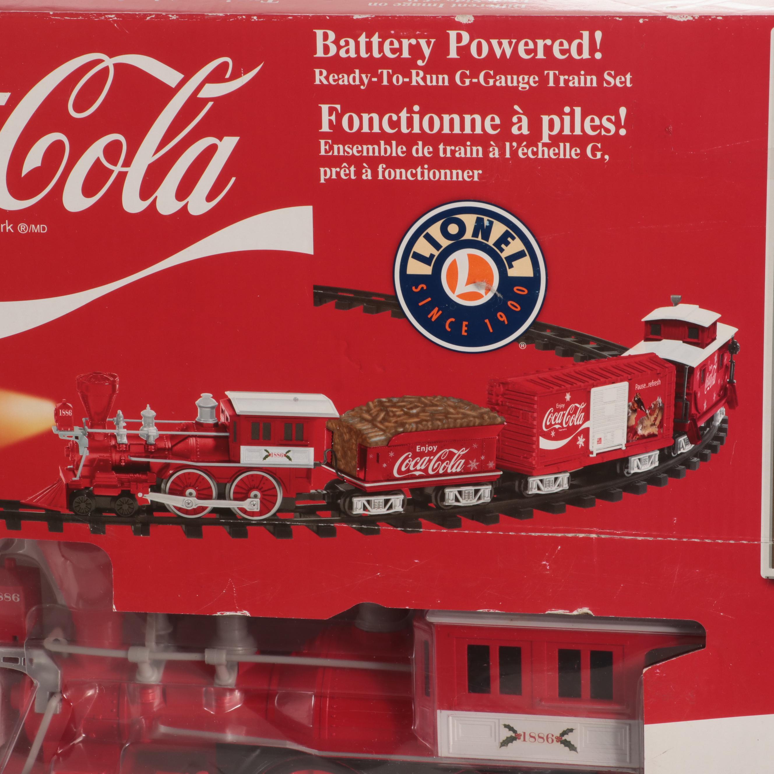 Lionel Coca-Cola G Scale Model Railroad Train Set, 2014