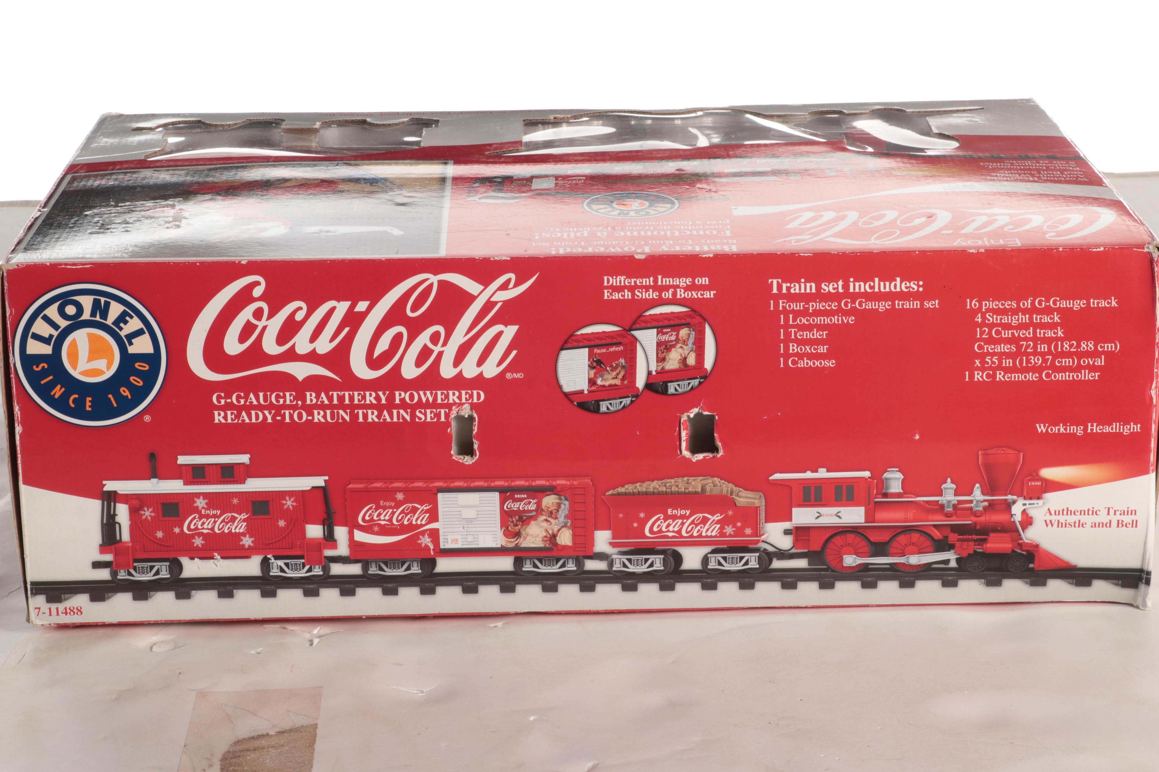 Lionel Coca-Cola G Scale Model Railroad Train Set, 2014
