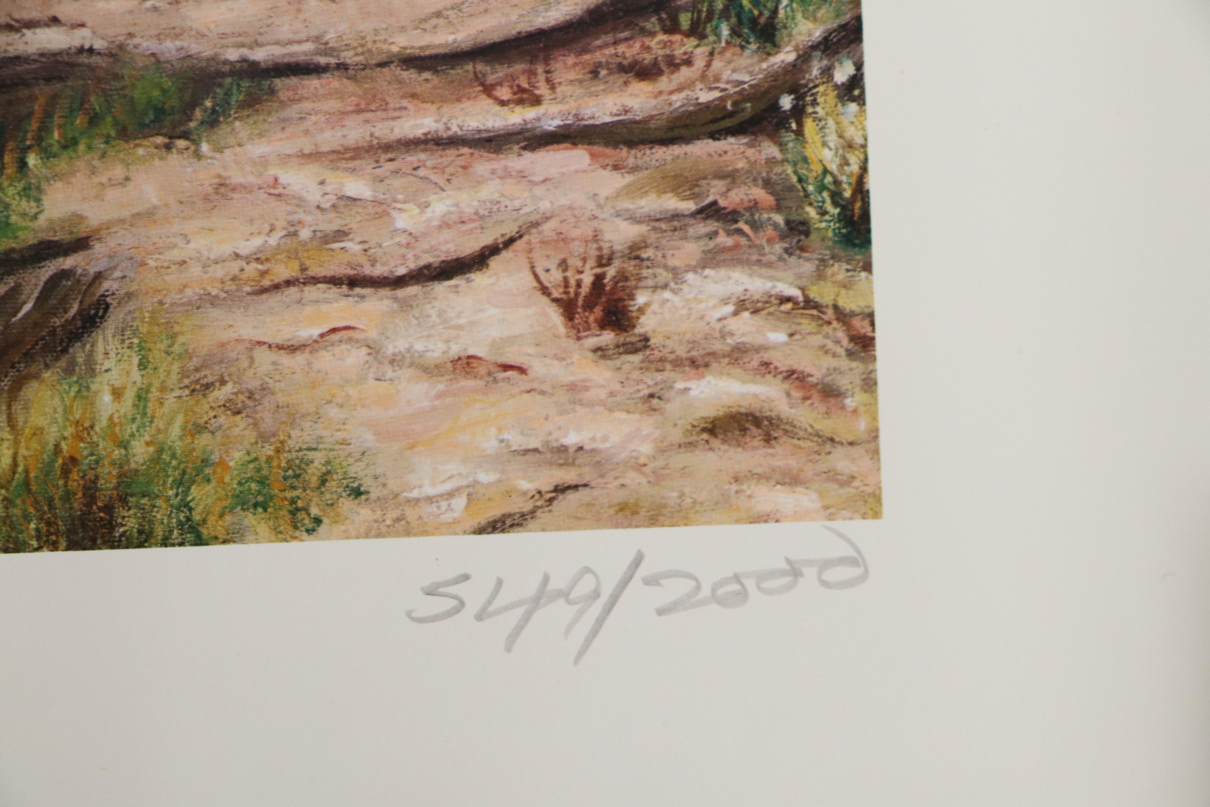 Gene Locklear Offset Lithograph "Trail of Tears II"