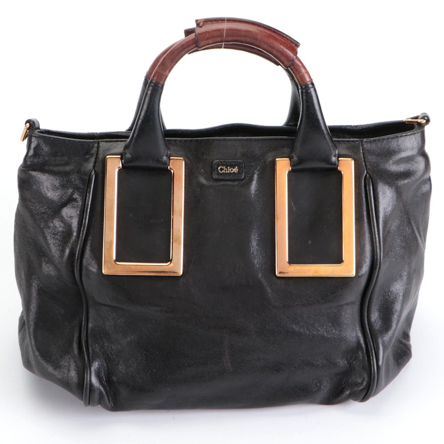 Chloé Ethel Bicolor Leather Two-Way Bag