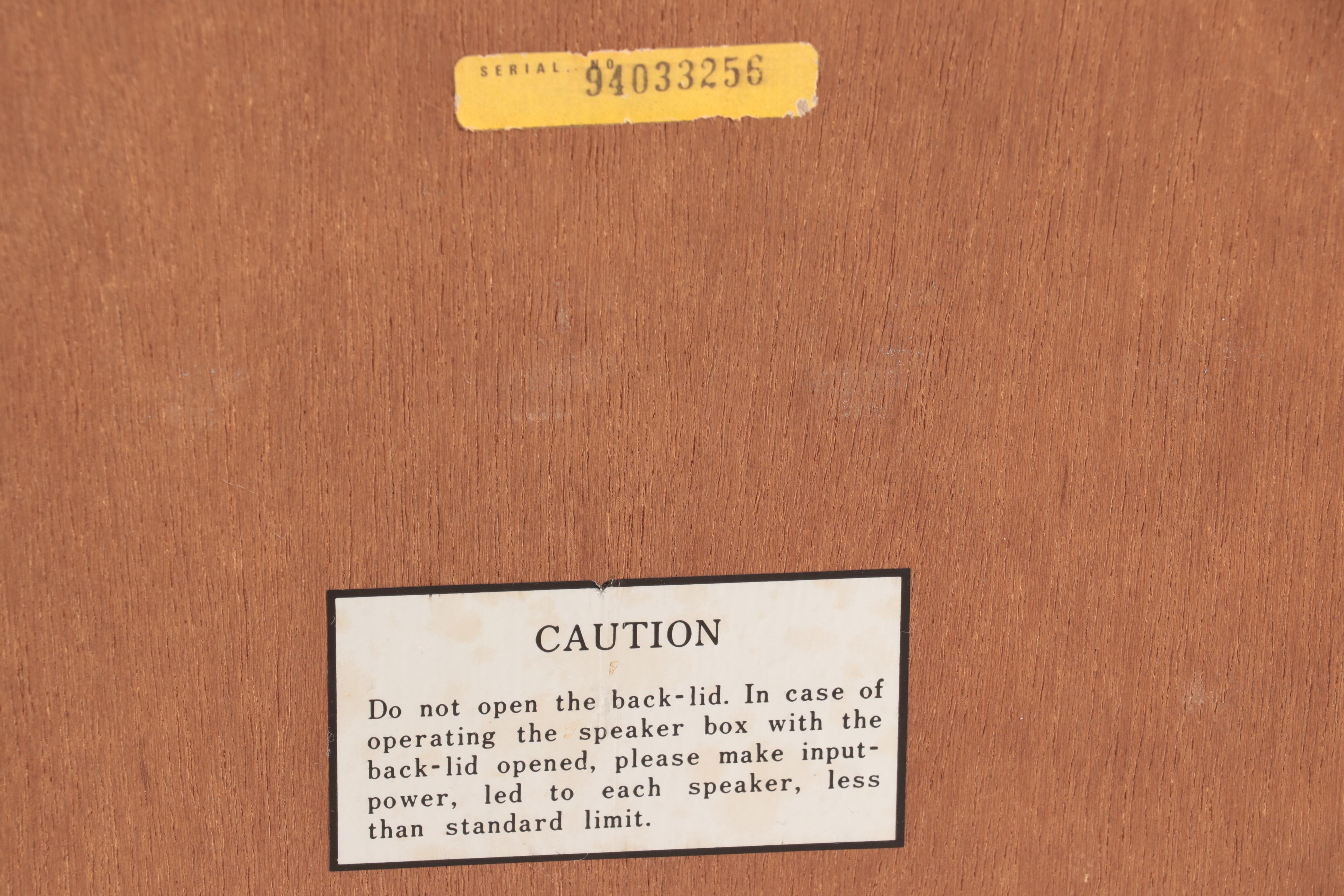 Sansui SP 1200 3-Way Loudspeaker System with Walnut Cabinets