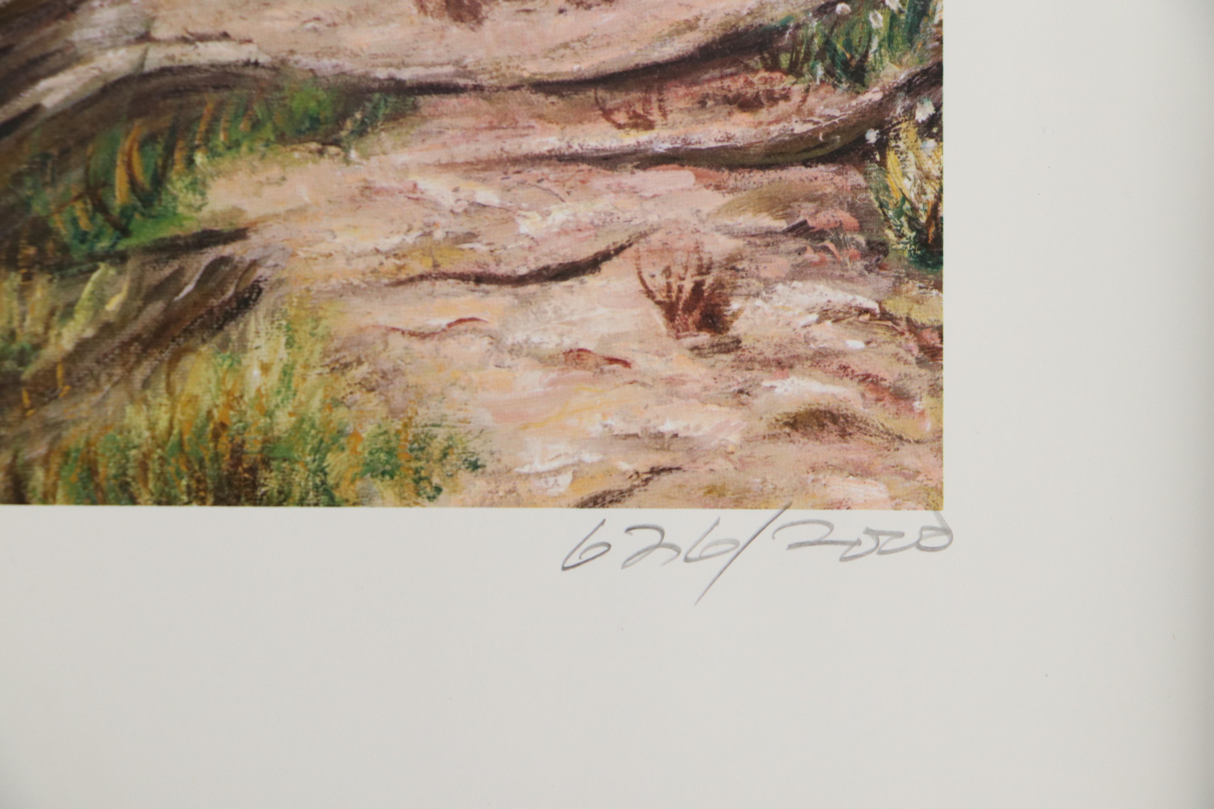 Gene Locklear Offset Lithograph "Trail of Tears II"