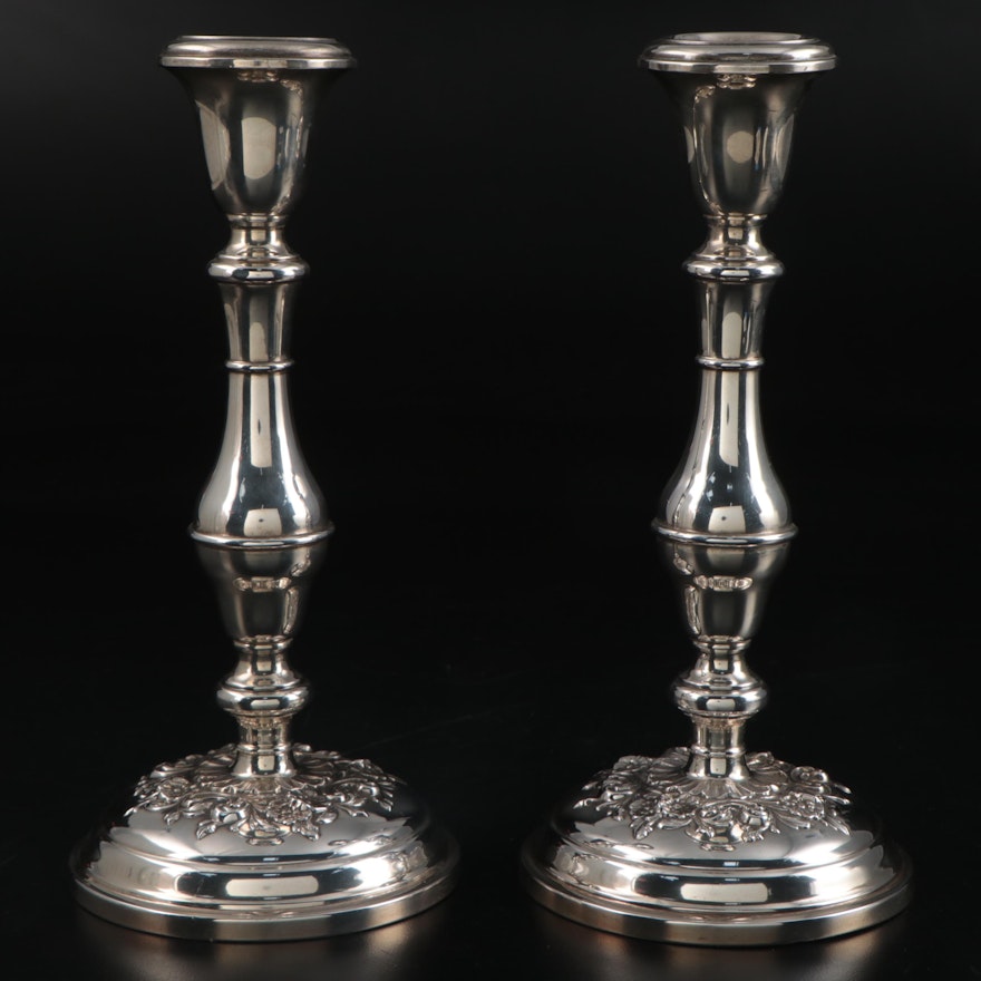 Gorham "Buttercup" Sterling Silver Weighted Candlesticks